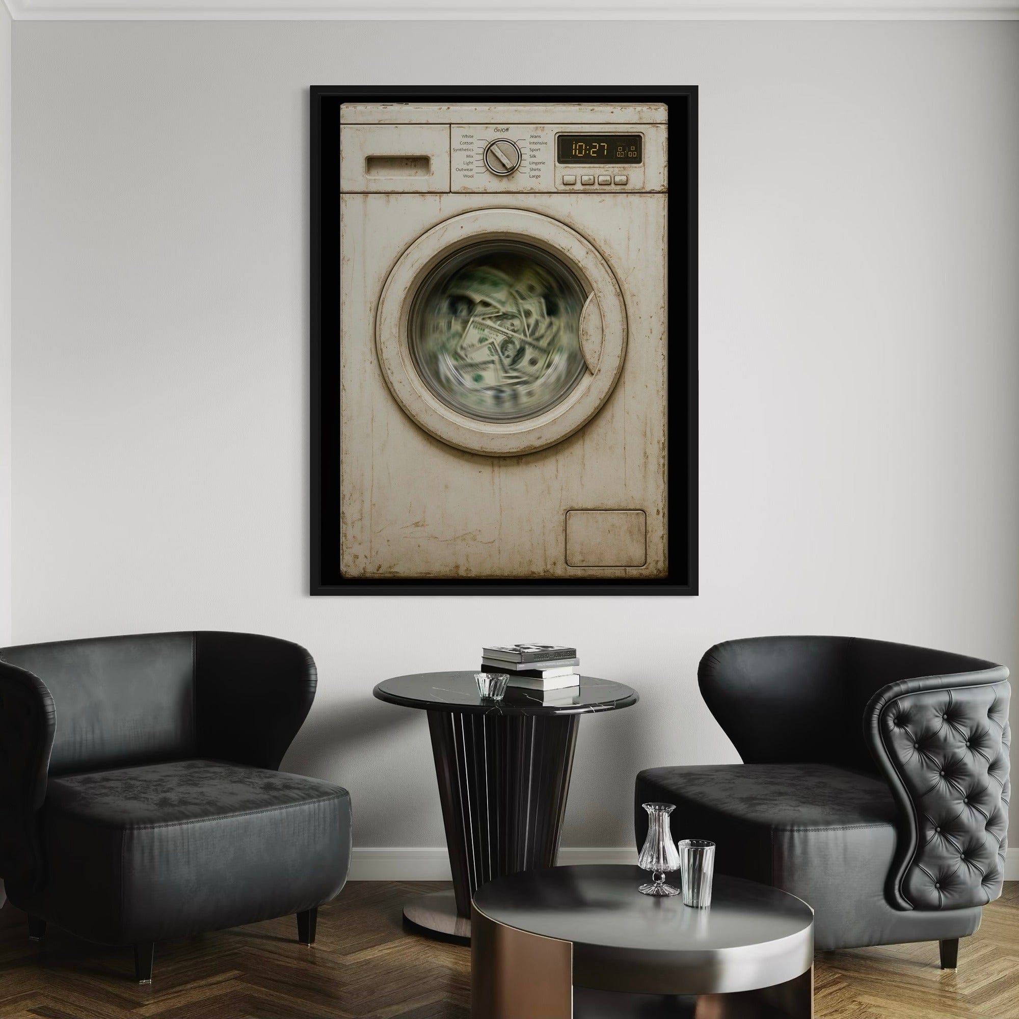 Money Laundering Canvas Print