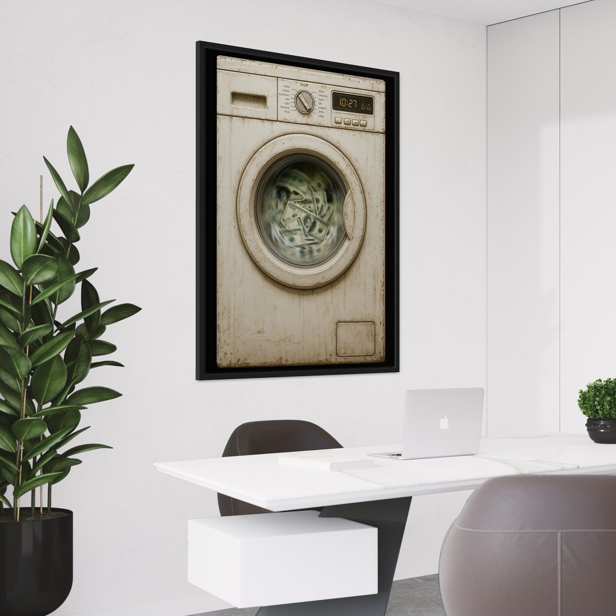 Money Laundering Canvas Print