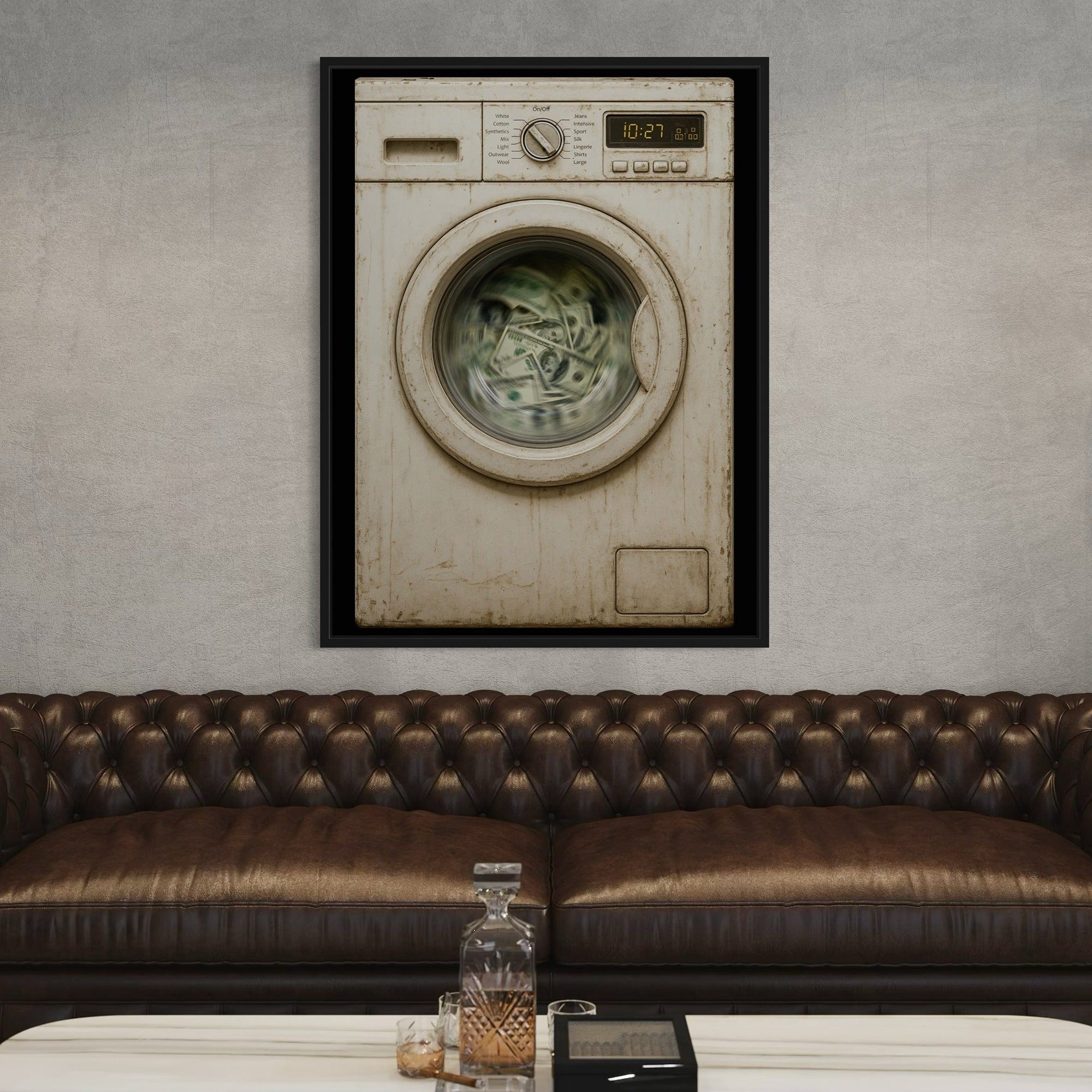 Money Laundering Canvas Print