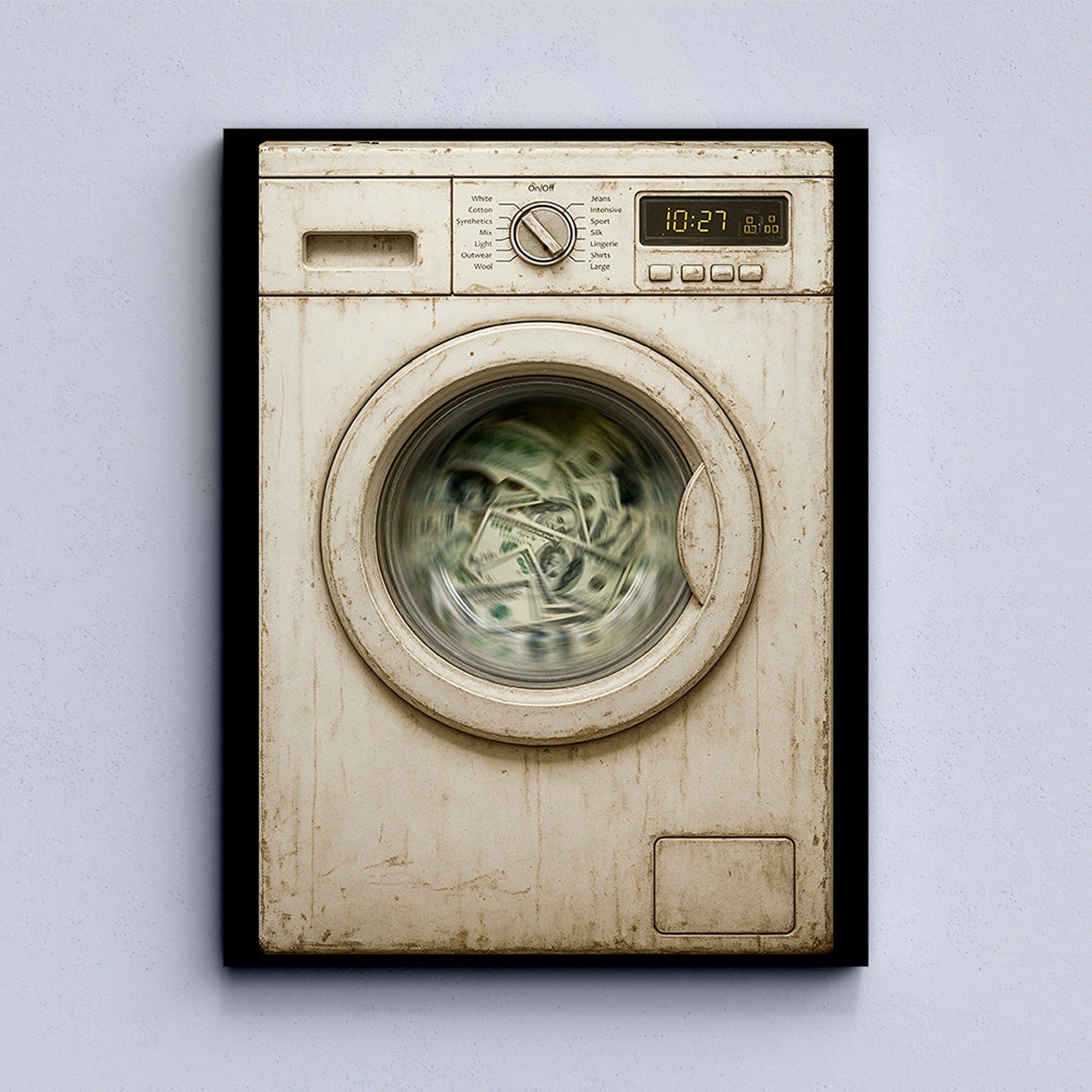Money Laundering Canvas Print