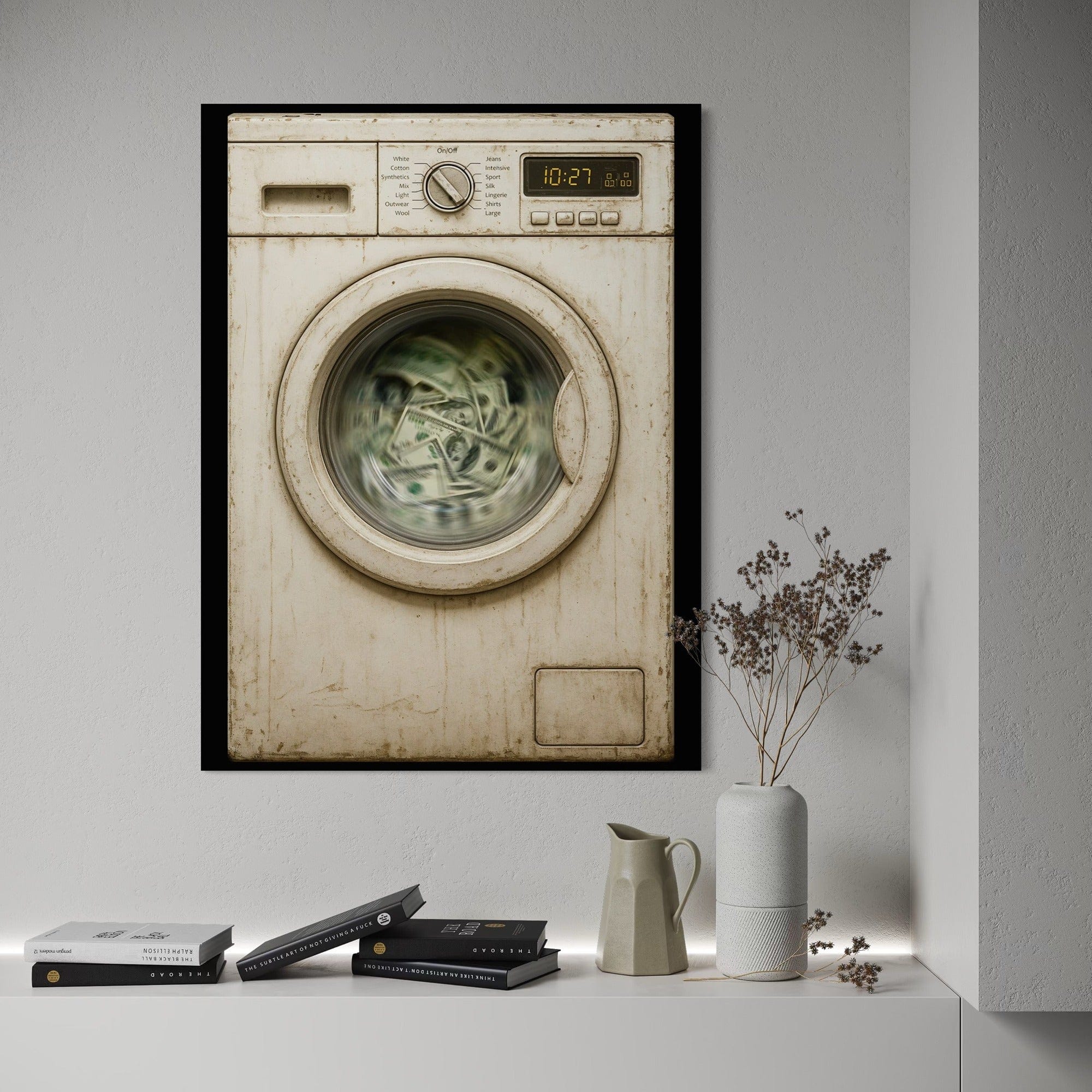 Money Laundering Canvas Print