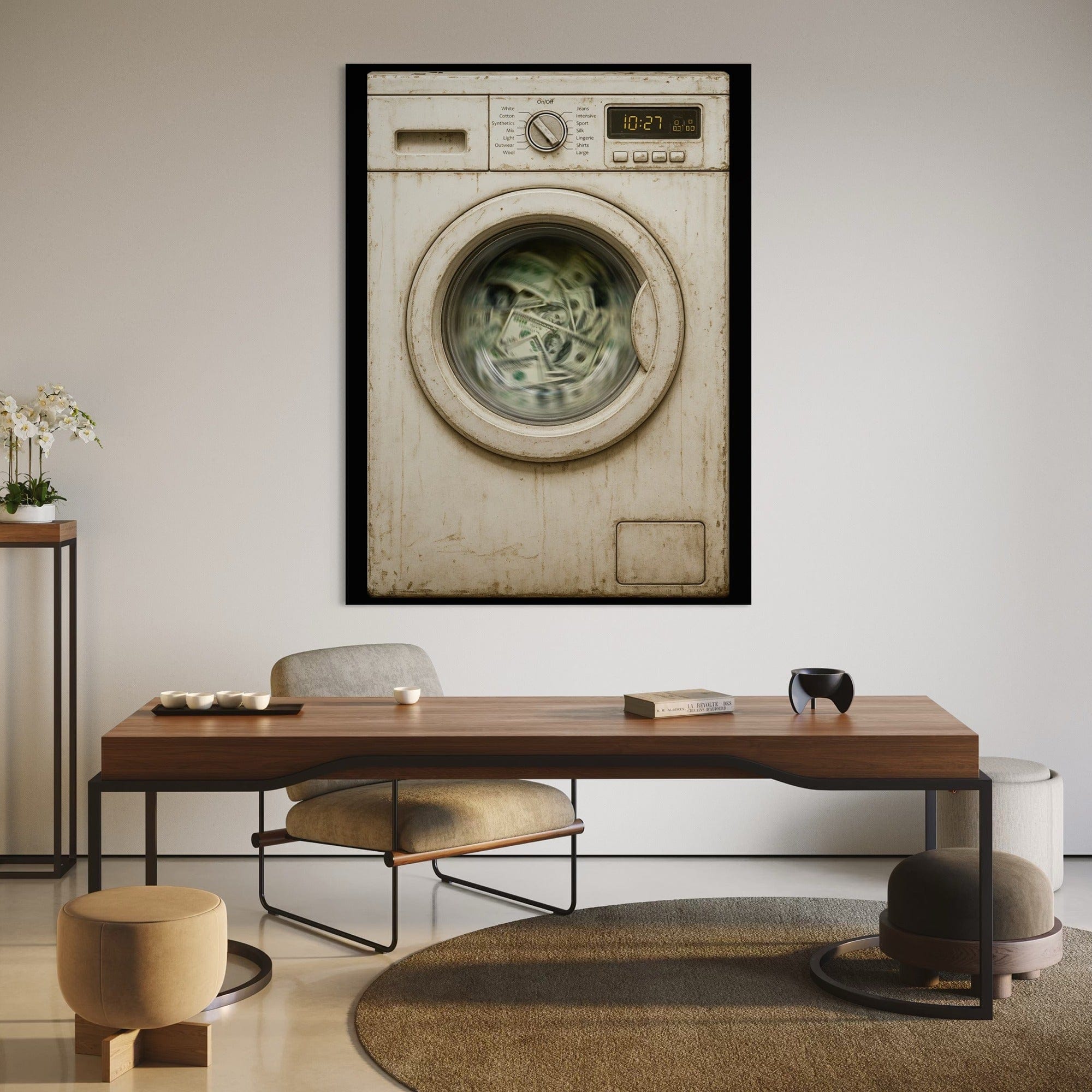 Money Laundering Canvas Print