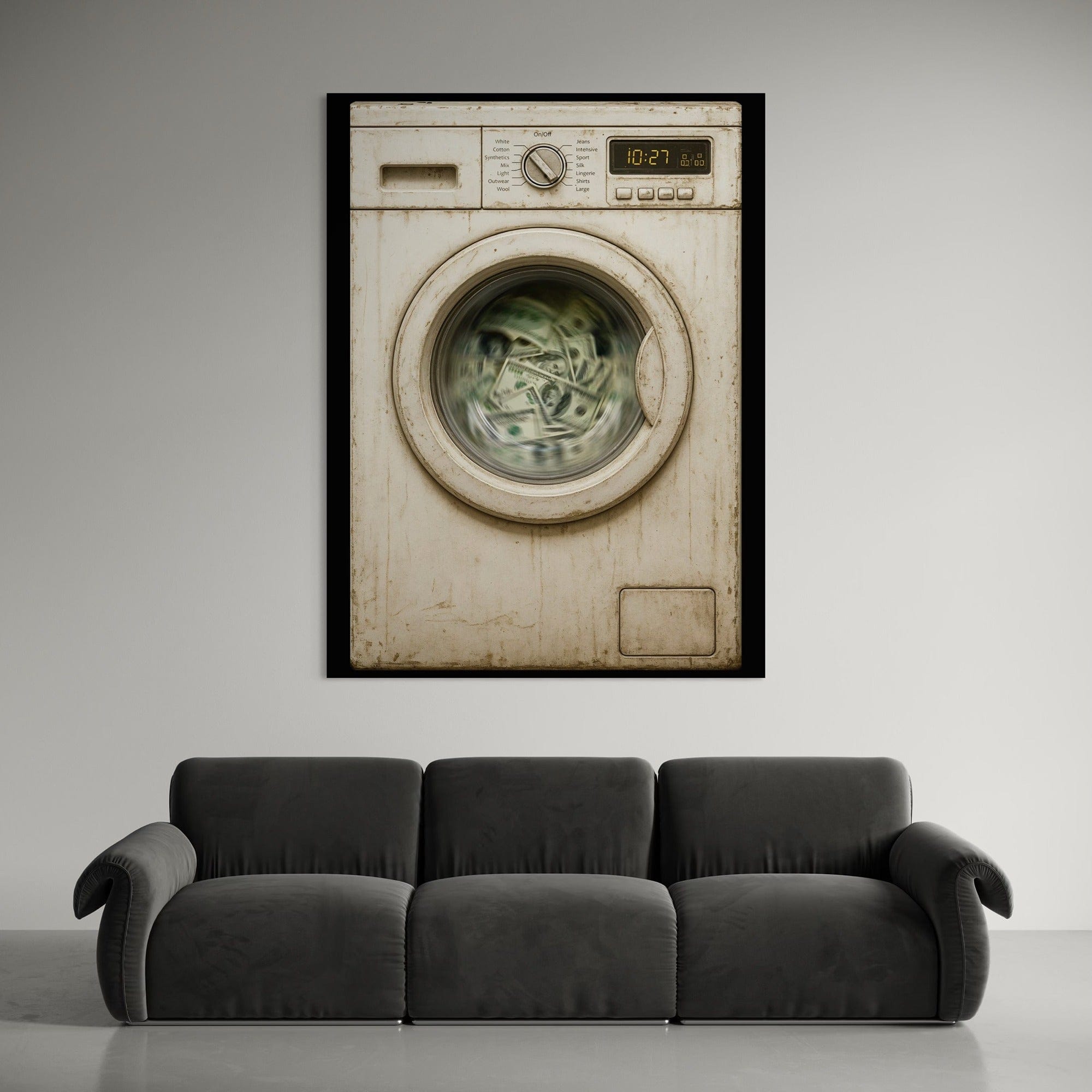 Money Laundering Canvas Print