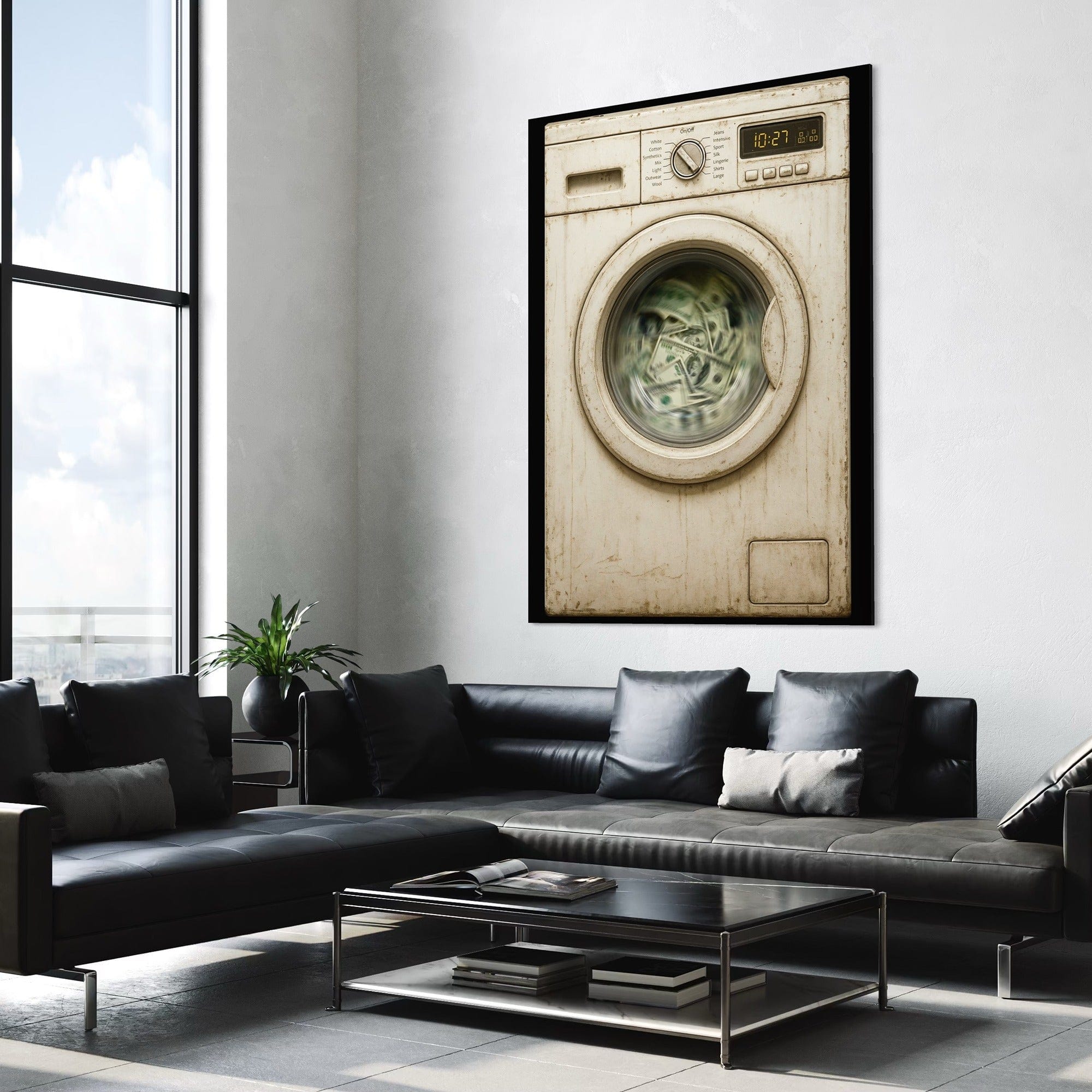 Money Laundering Canvas Print