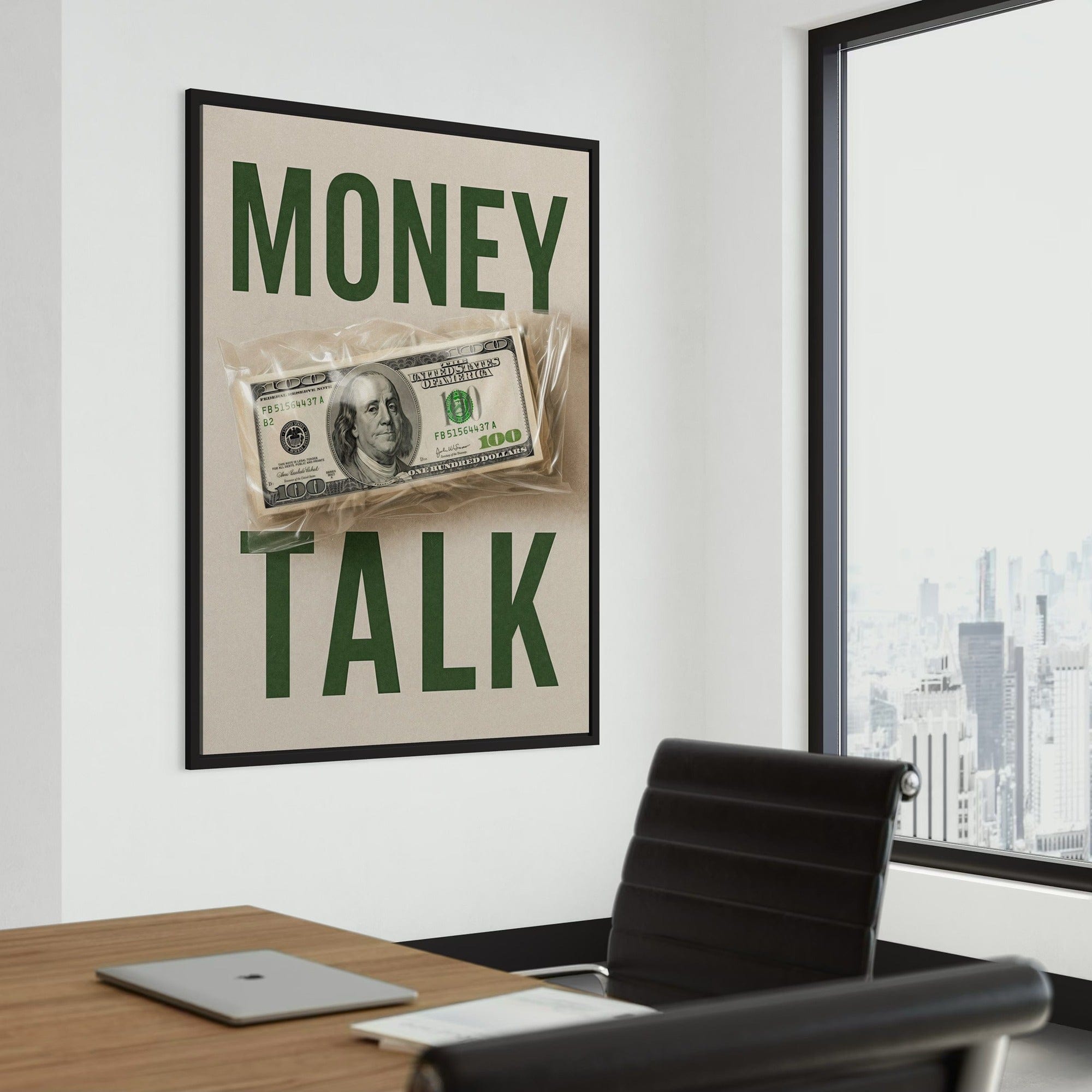 Luxury cash artwork dollar bill poster