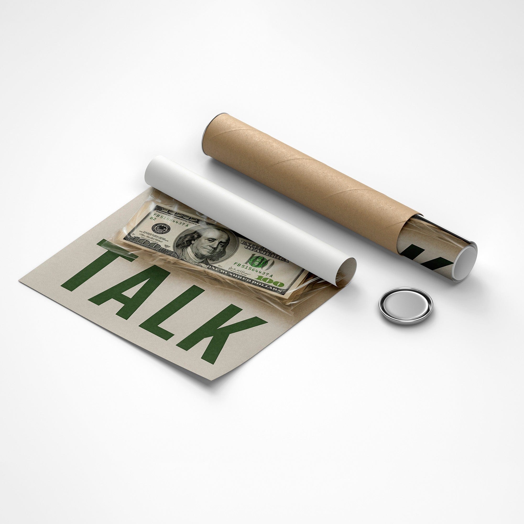 Money Talk Canvas Wall Art Print