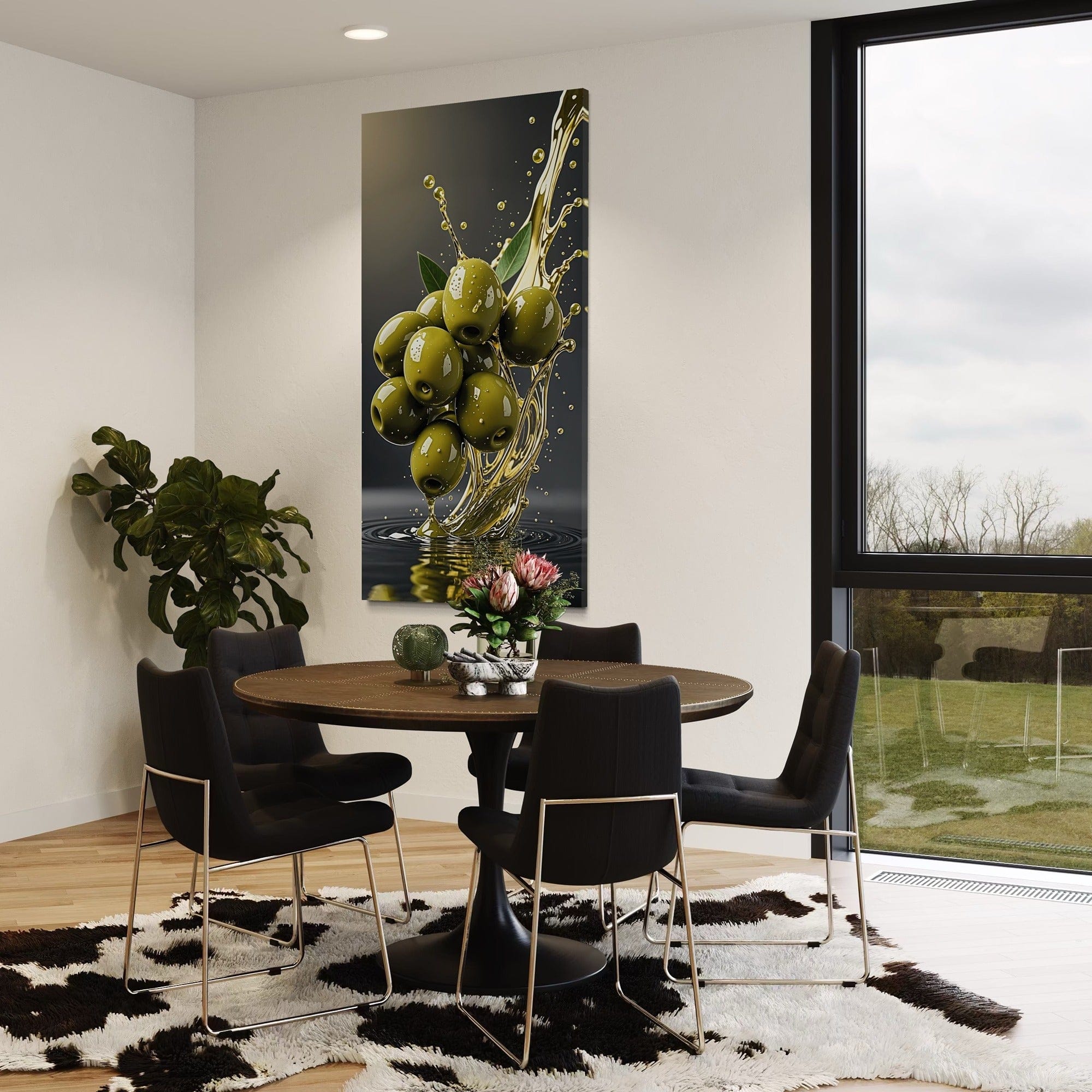 Canvas4Walls olive splash kitchen wall art