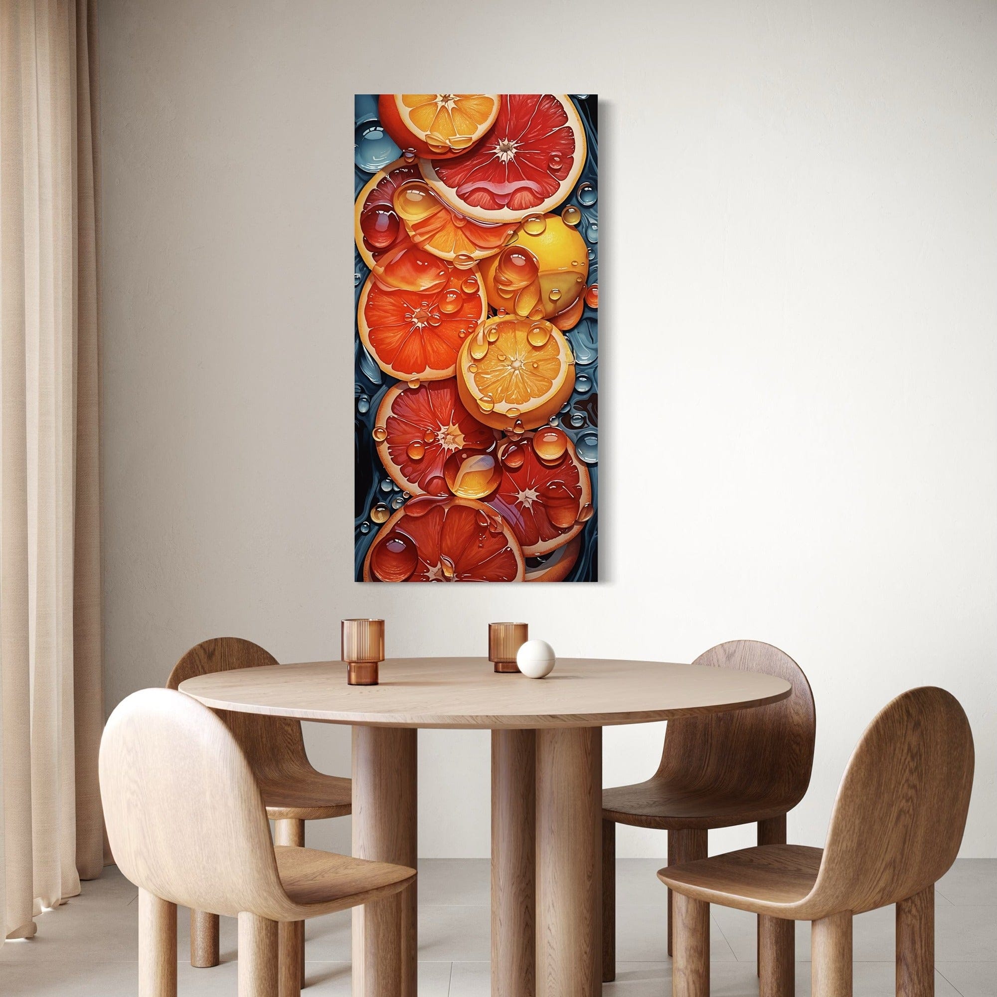 Juicy grapefruit and orange canvas print