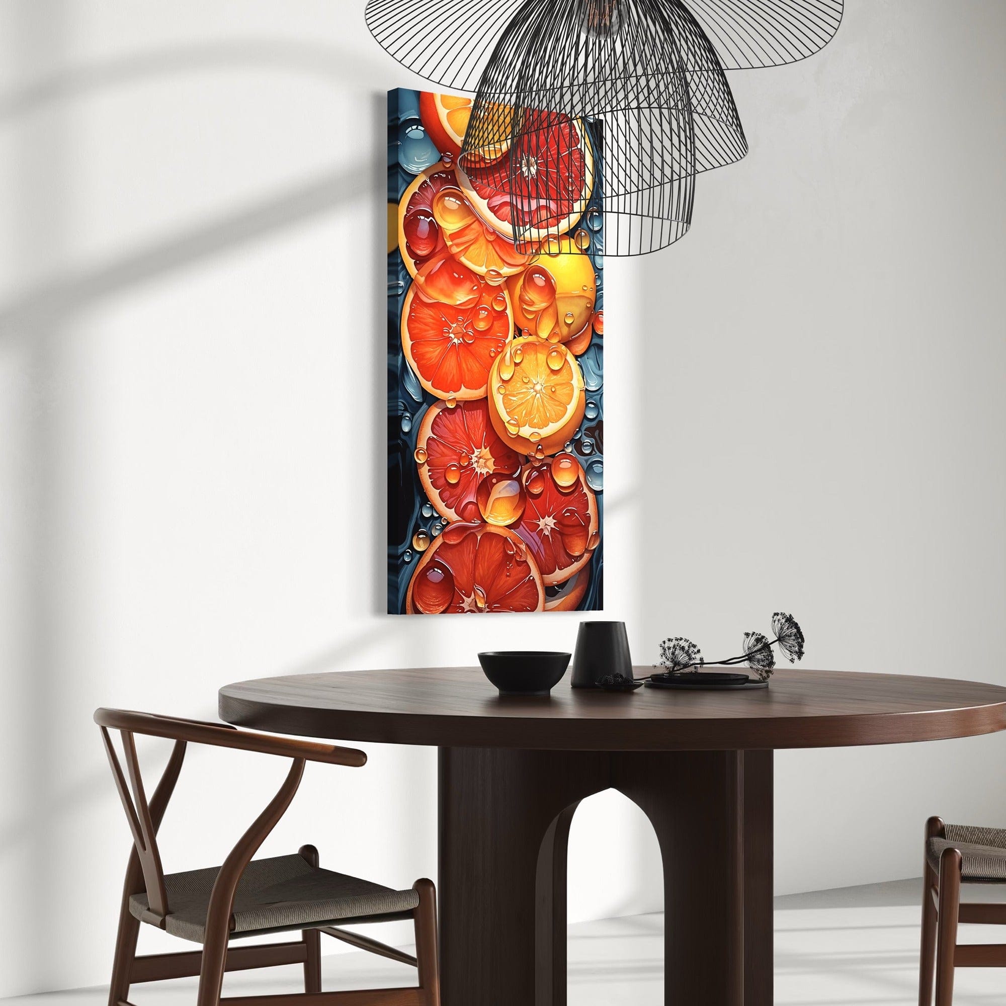 Fresh produce orange grapefruit canvas print