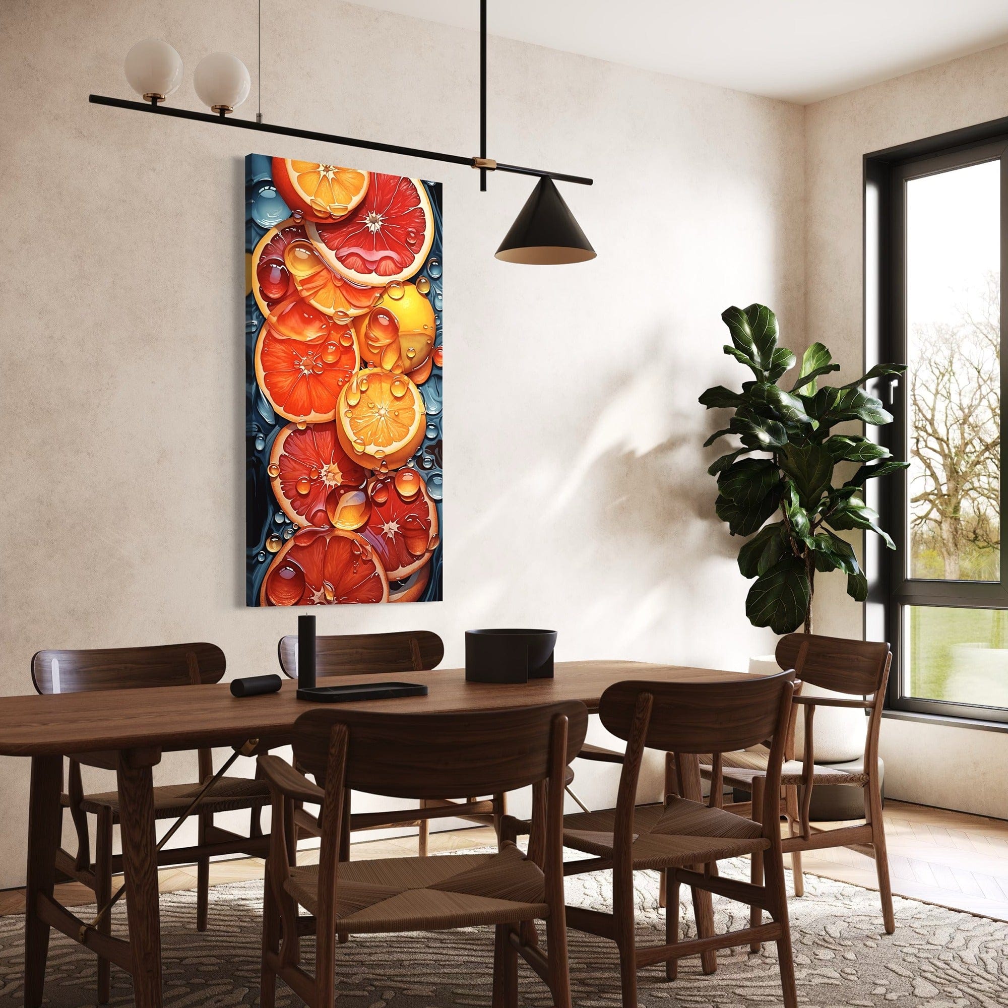 Tropical citrus slice collage kitchen picture