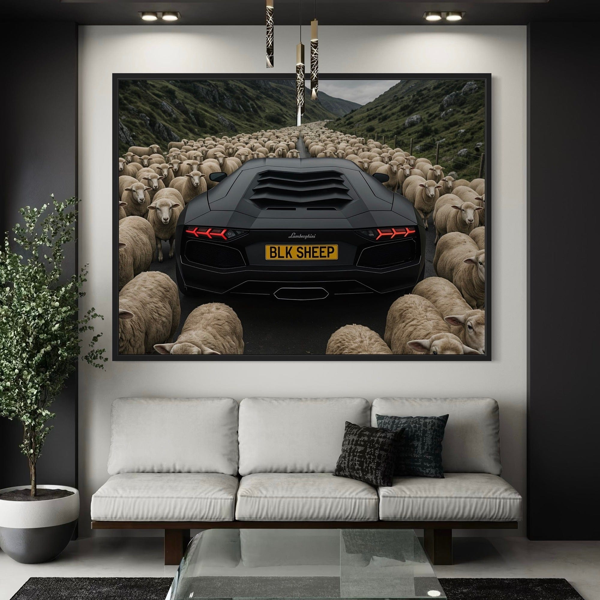 Lamborghini Aventador - Out of the Flock Canvas