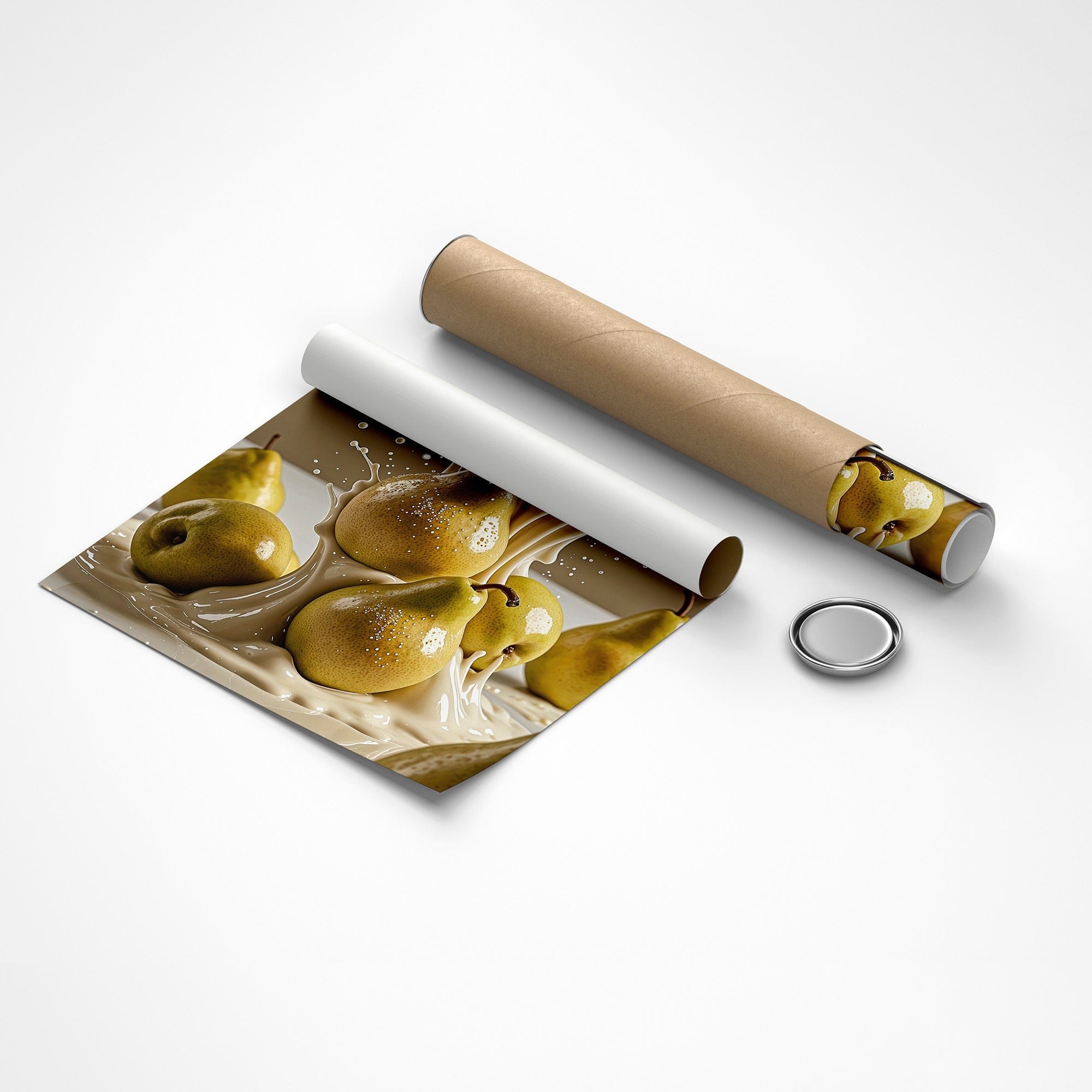 Pear Delight packaging detail — protected canvas print for safe delivery