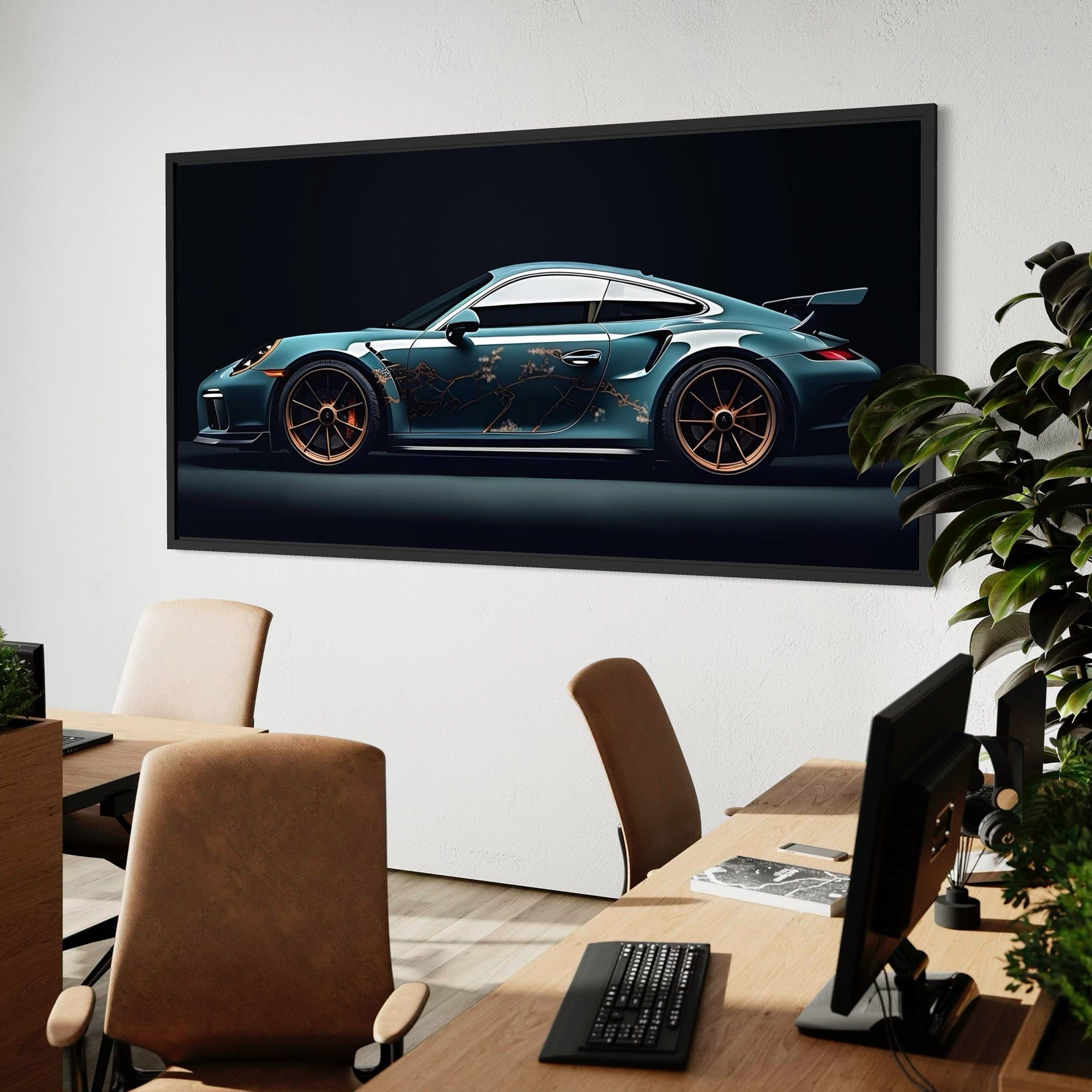 modern garage wall art