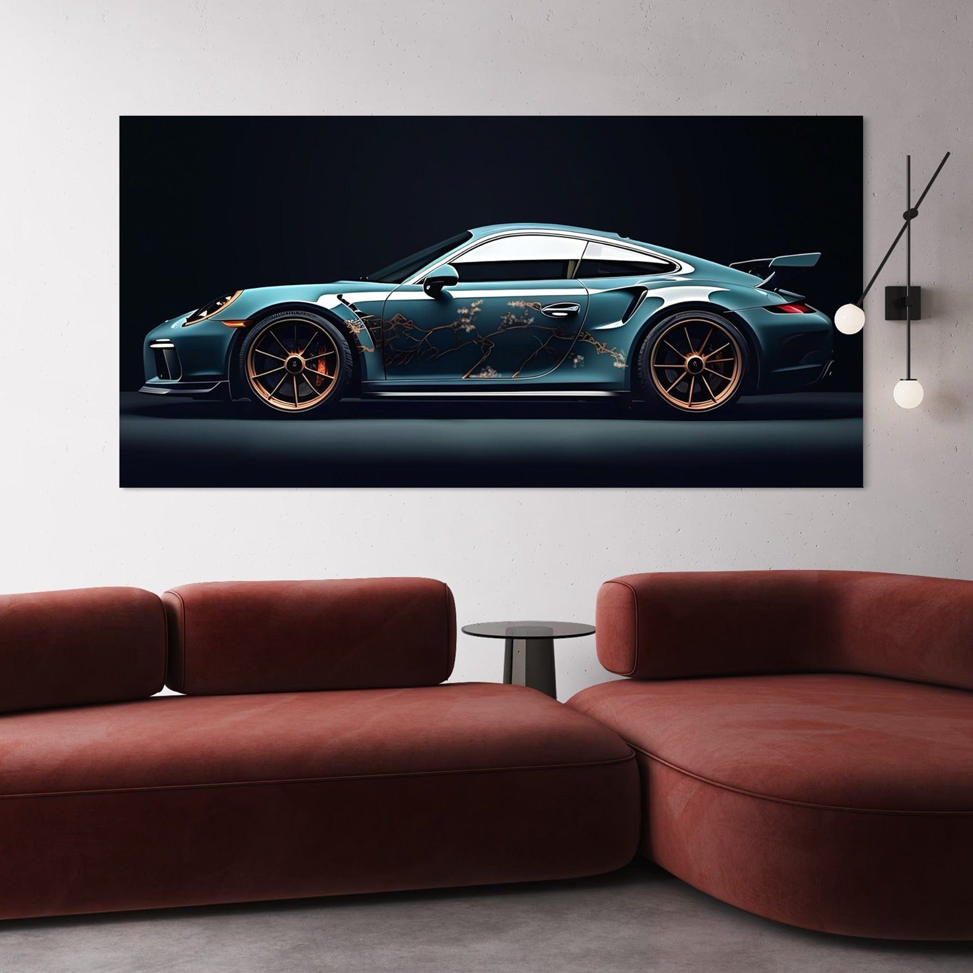 racer car canvas poster