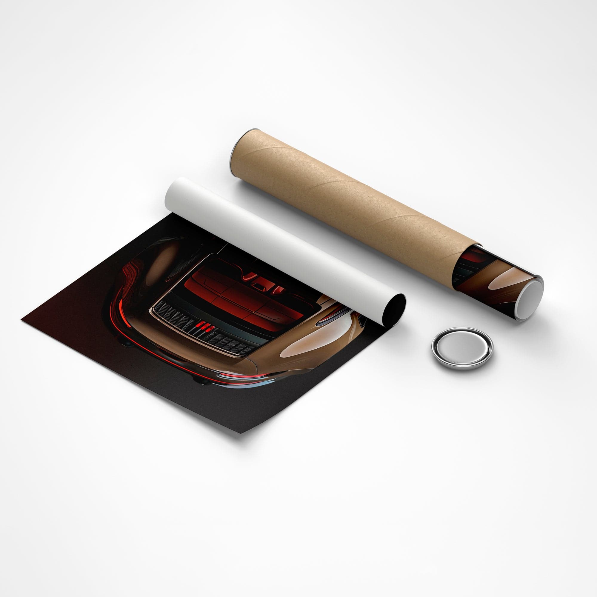 Porsche Bronze Bullet Canvas Print