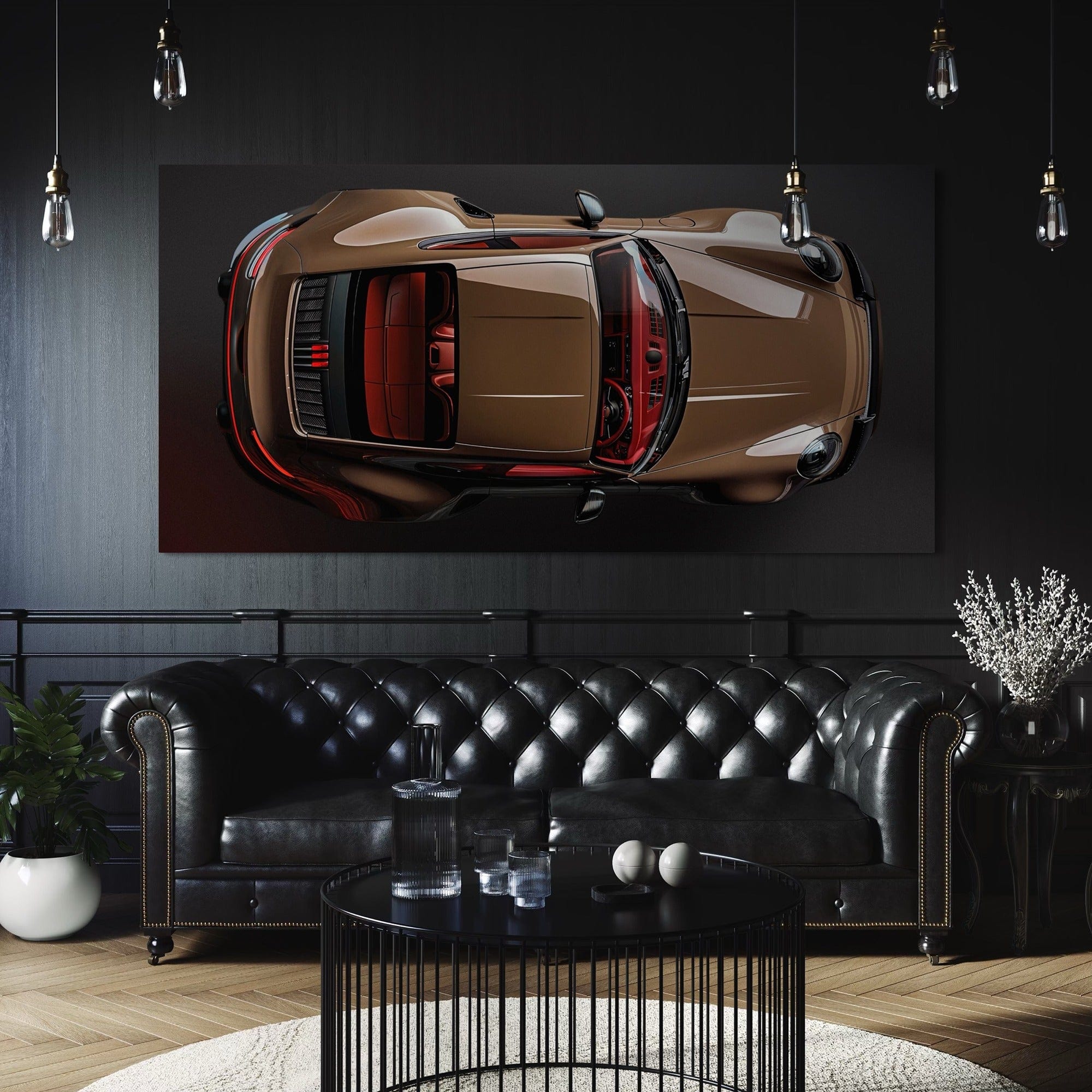 Porsche Bronze Bullet Canvas Print