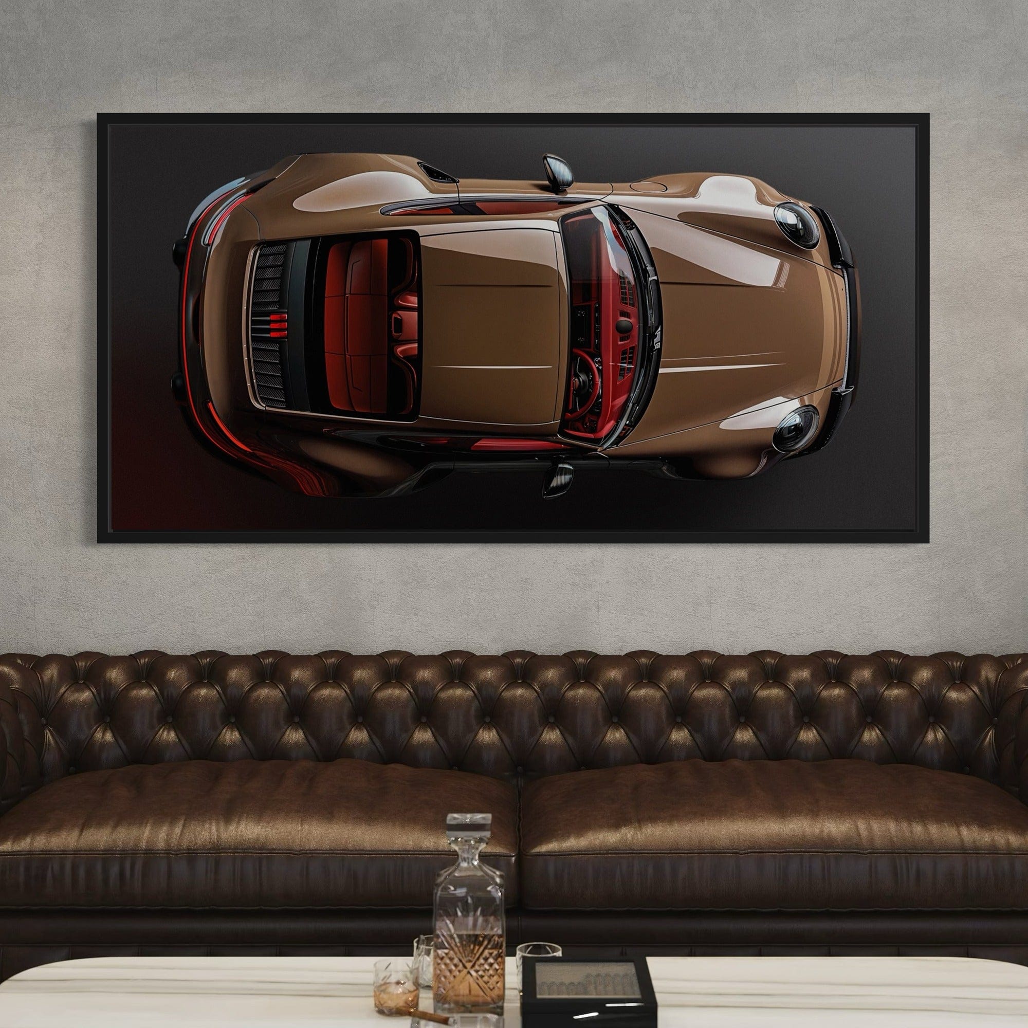 Porsche Bronze Bullet Canvas Print