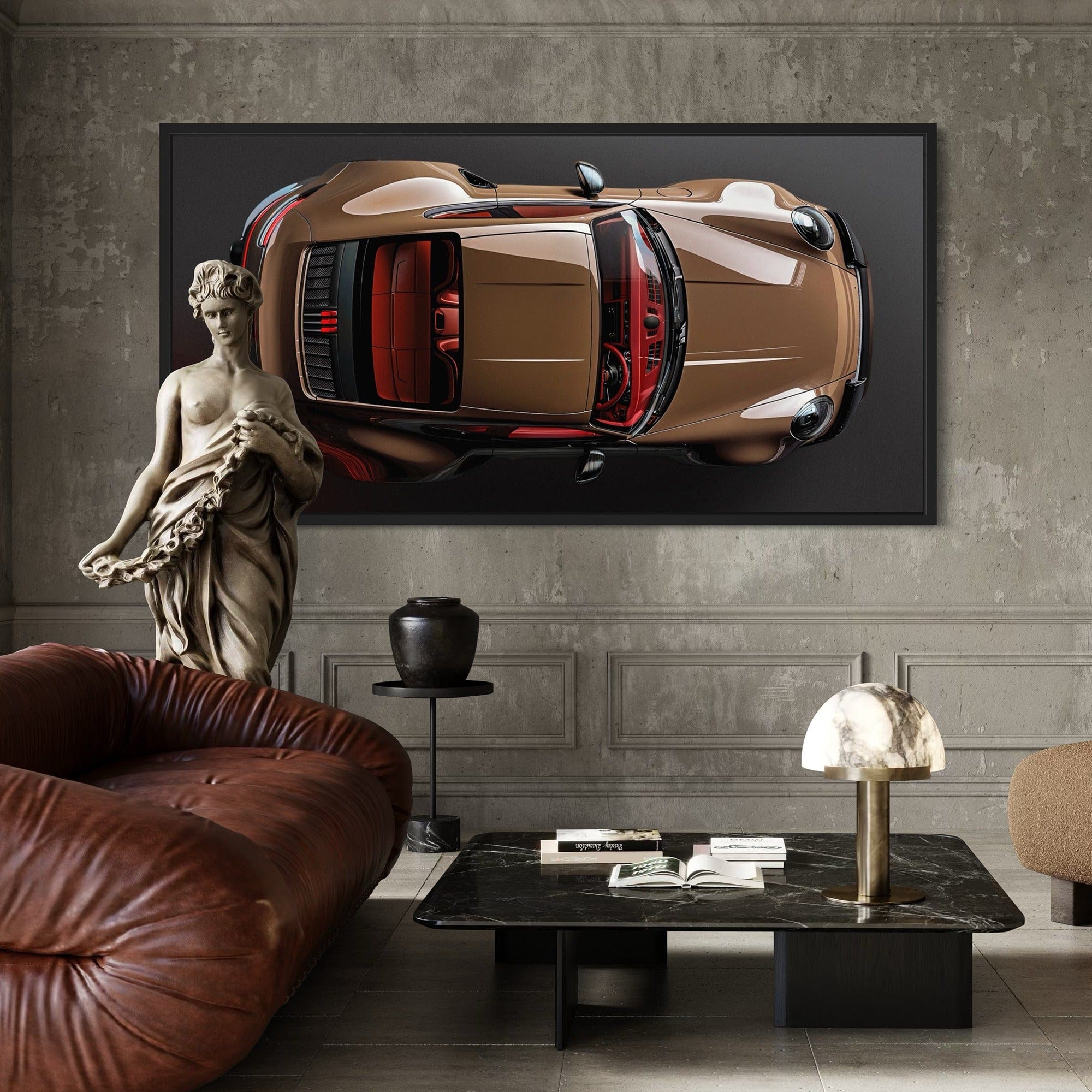 Porsche Bronze Bullet Canvas Print