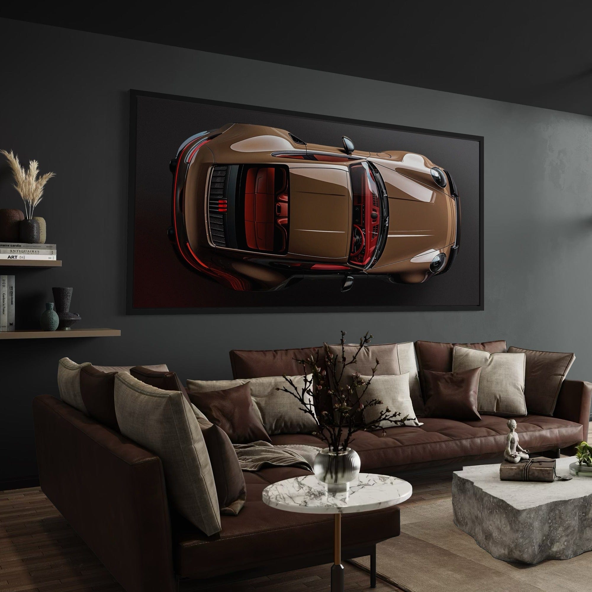 Porsche Bronze Bullet Canvas Print