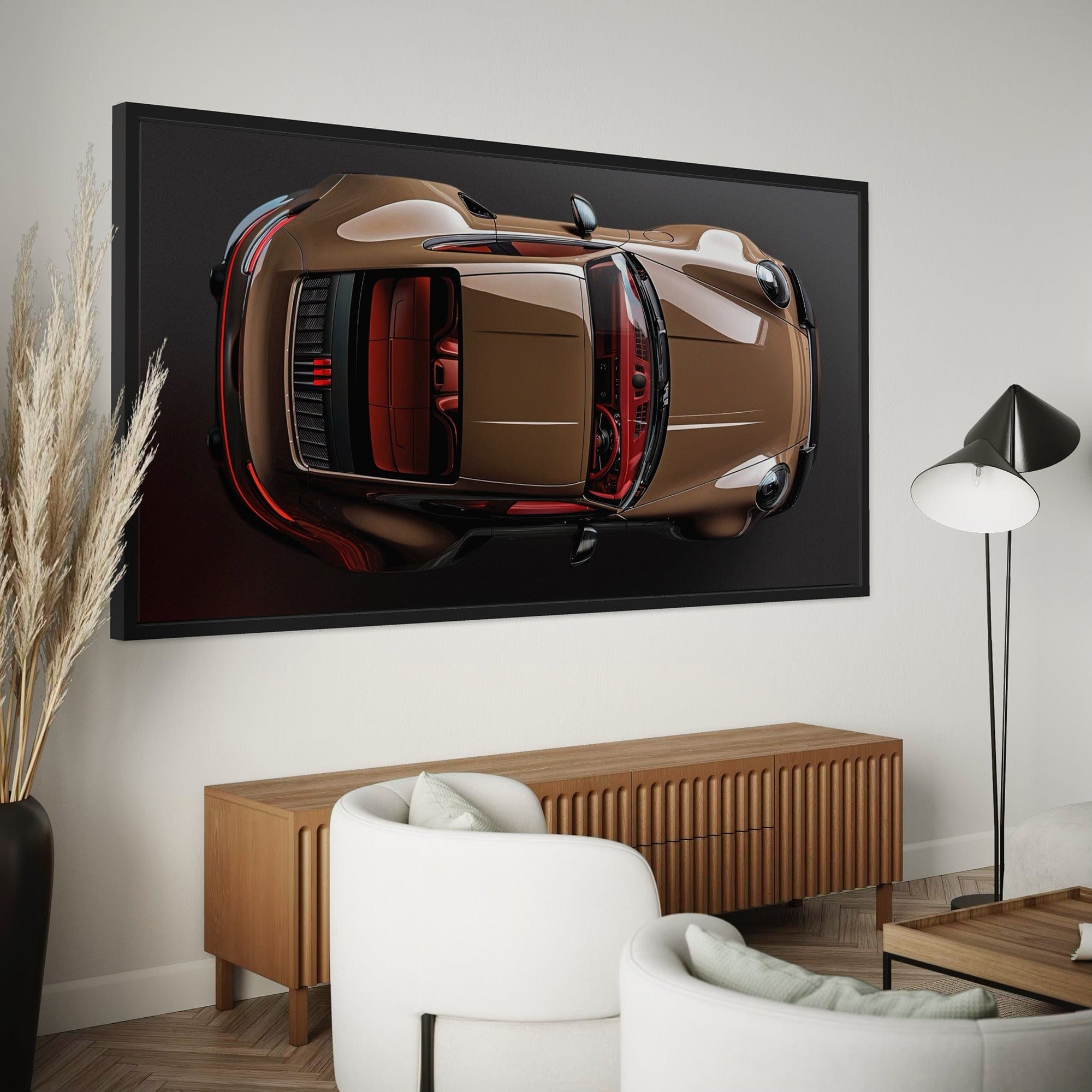 Porsche Bronze Bullet Canvas Print