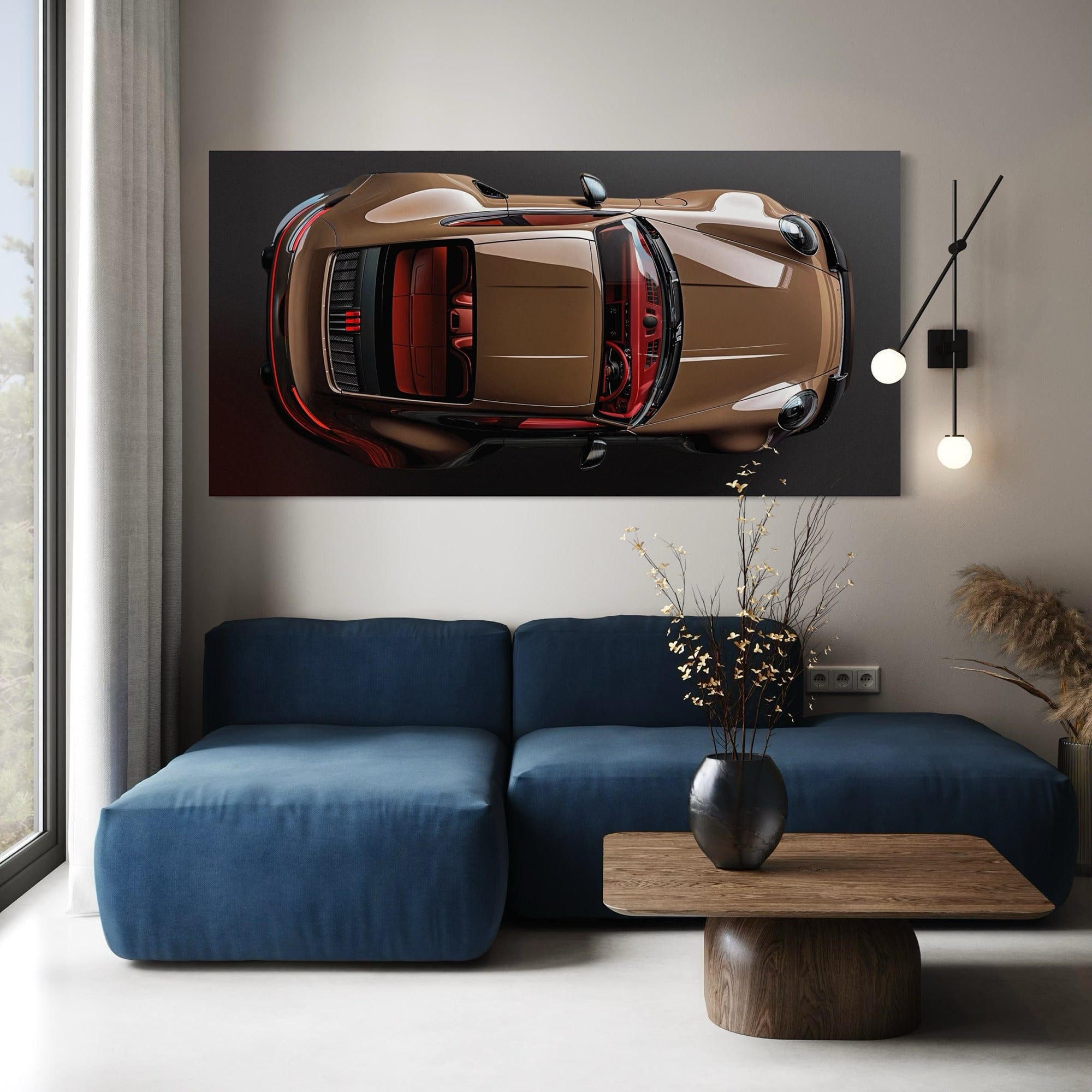 Porsche Bronze Bullet Canvas Print