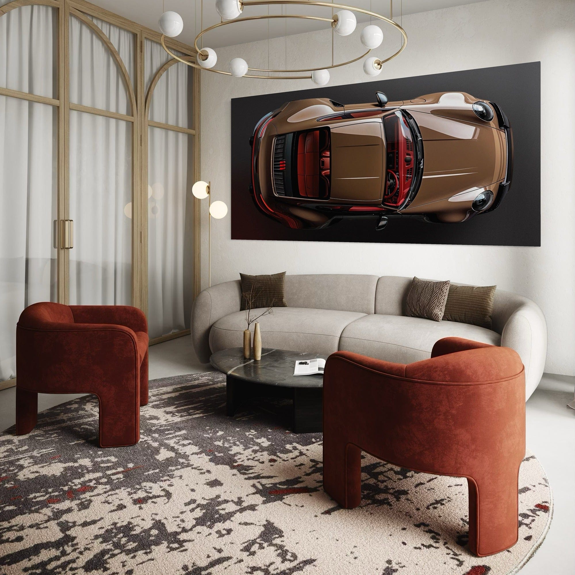 Porsche Bronze Bullet Canvas Print
