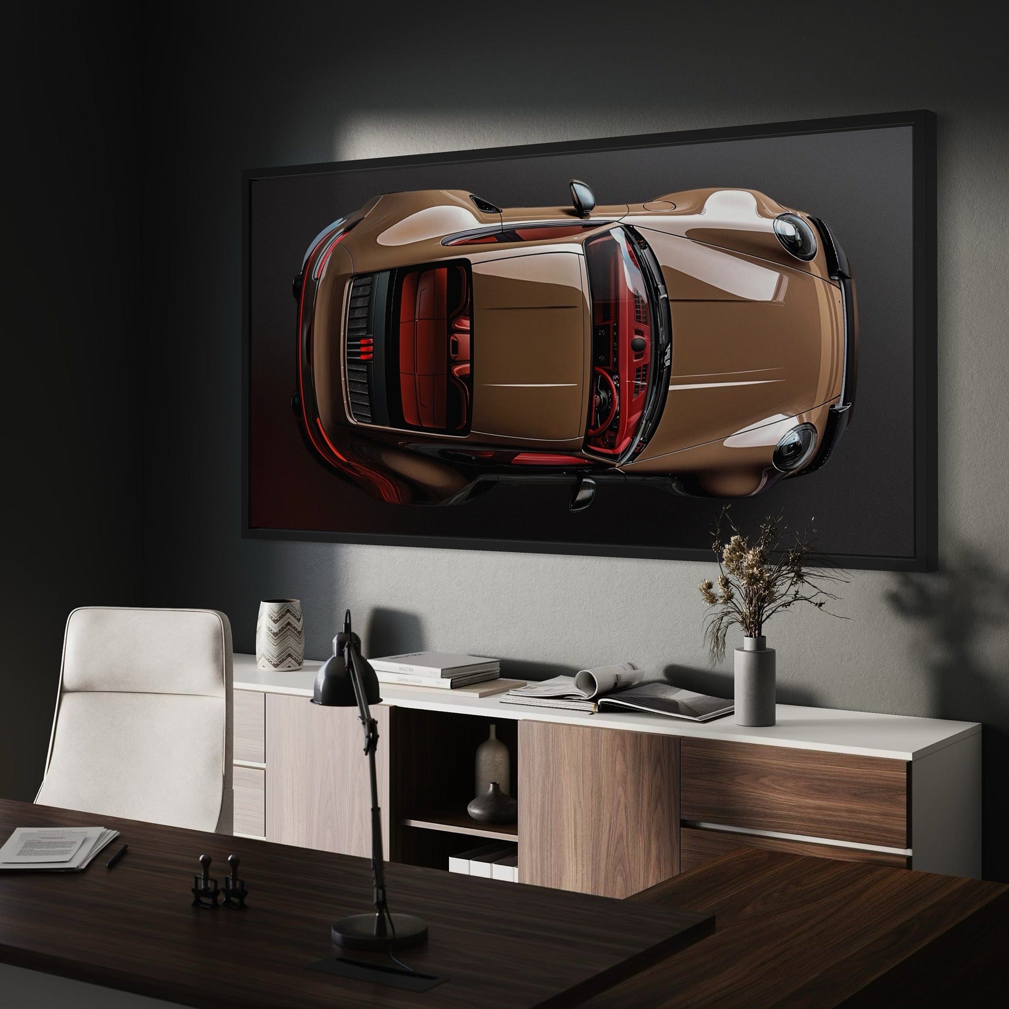 Porsche Bronze Bullet Canvas Print