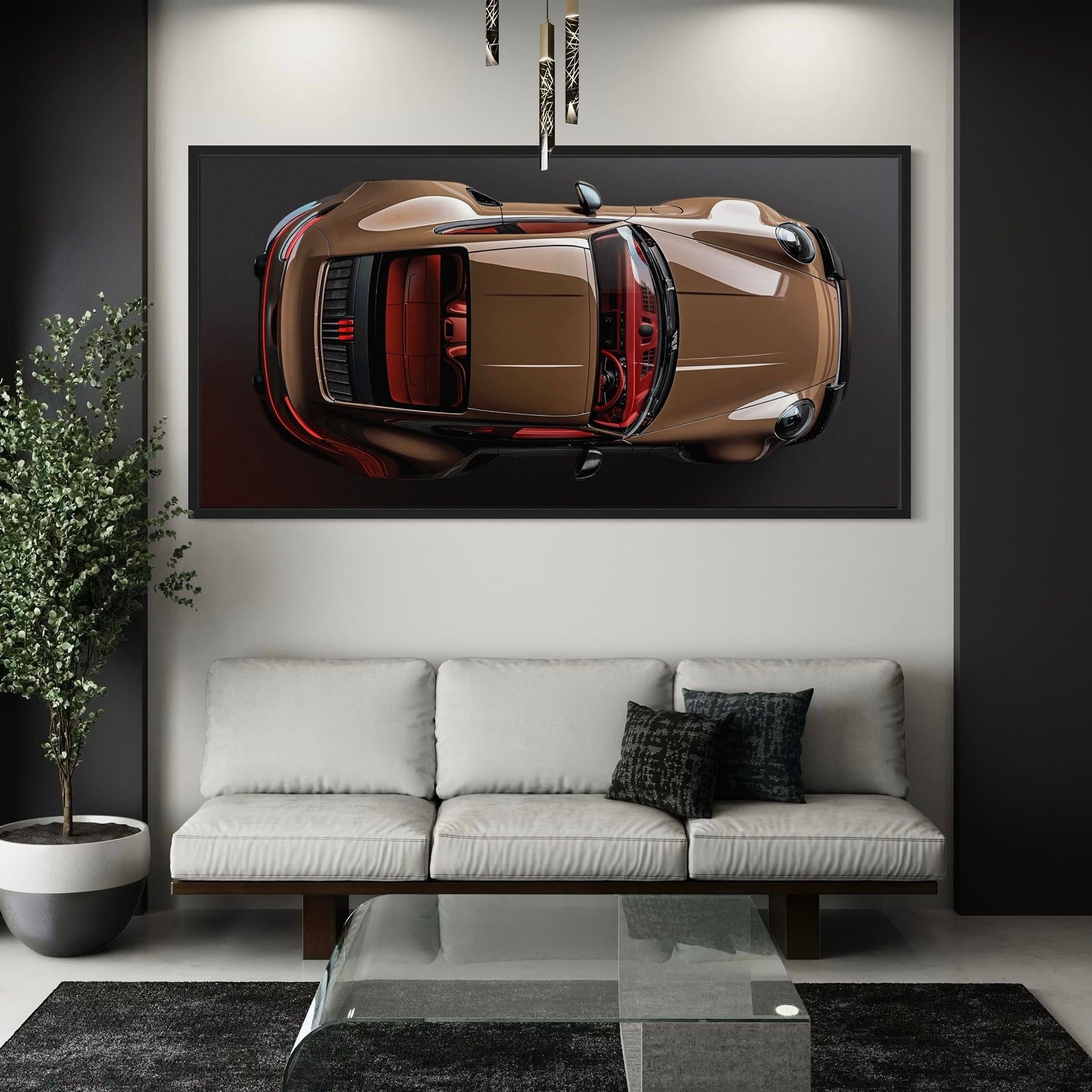 Porsche Bronze Bullet Canvas Print