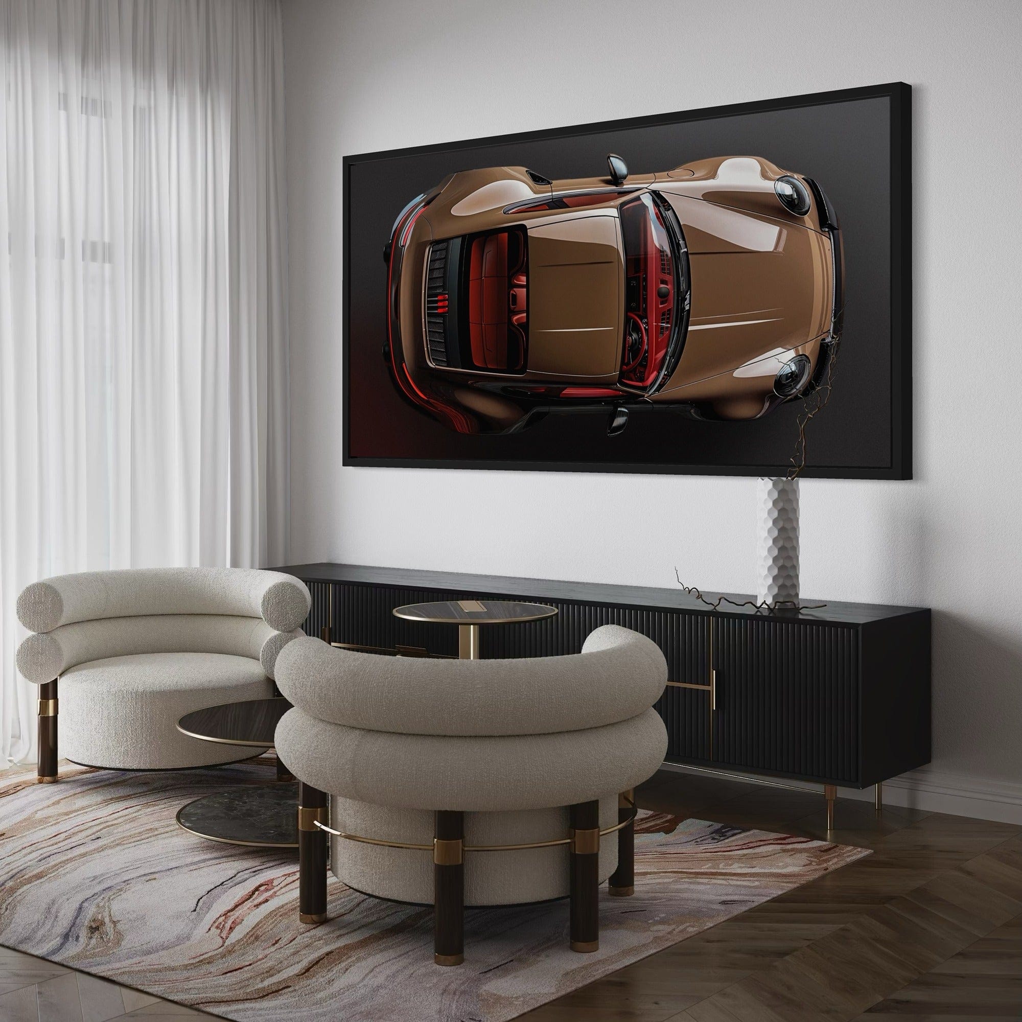 Porsche Bronze Bullet Canvas Print
