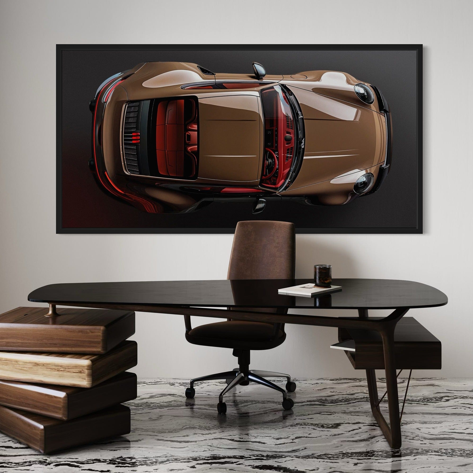 Porsche Bronze Bullet Canvas Print