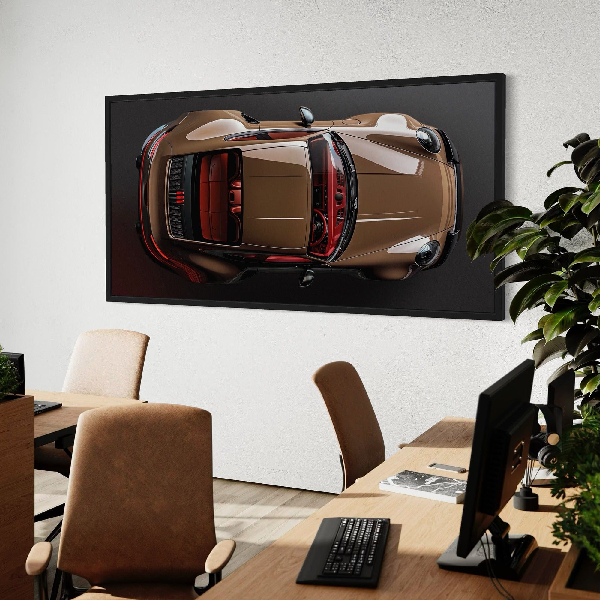 Porsche Bronze Bullet Canvas Print