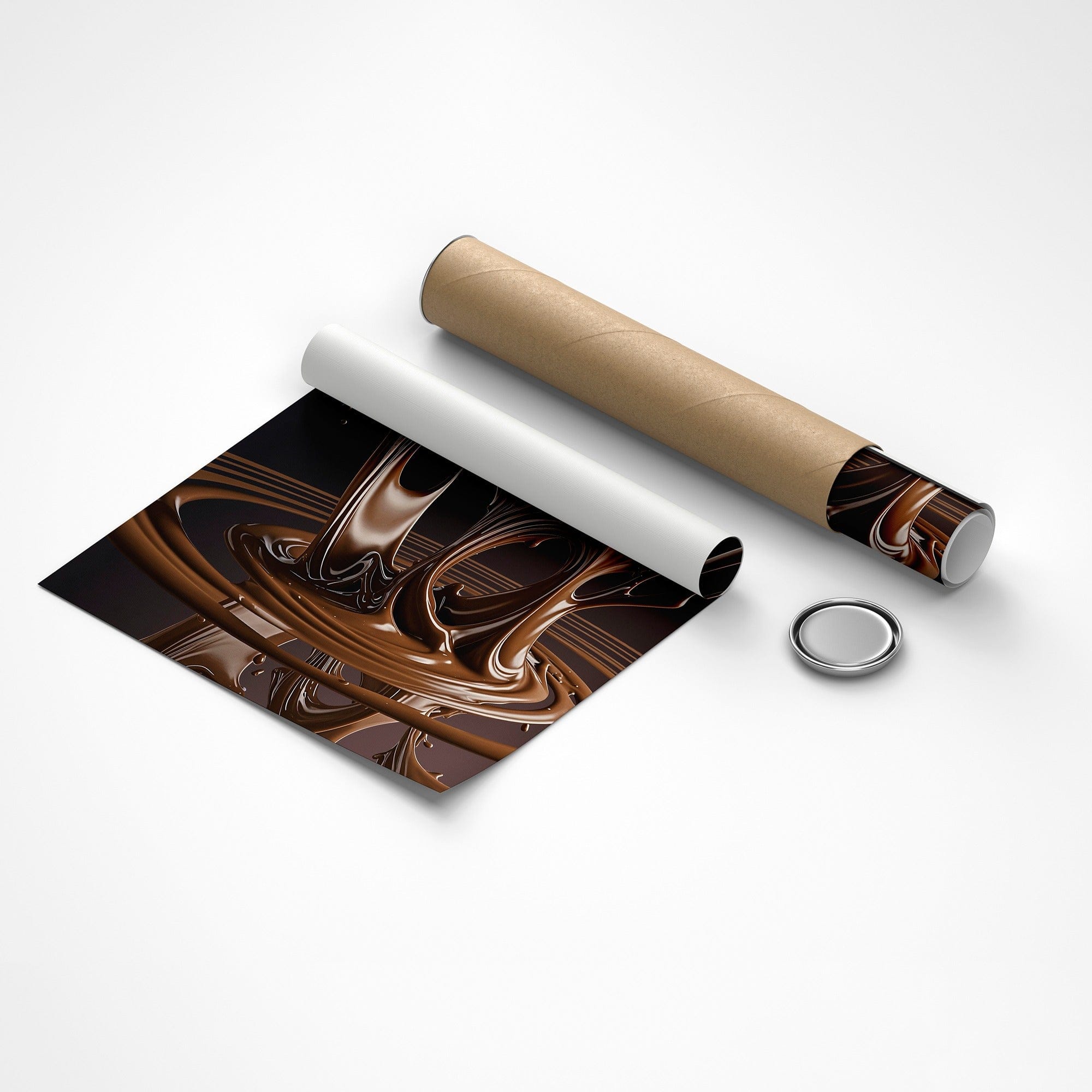 Chocolate Rose Splash – Kitchen Canvas Wall Art