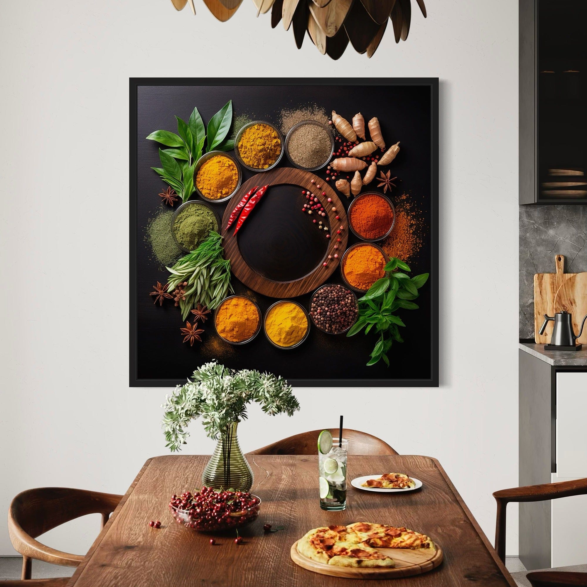 premium canvas print for dining room