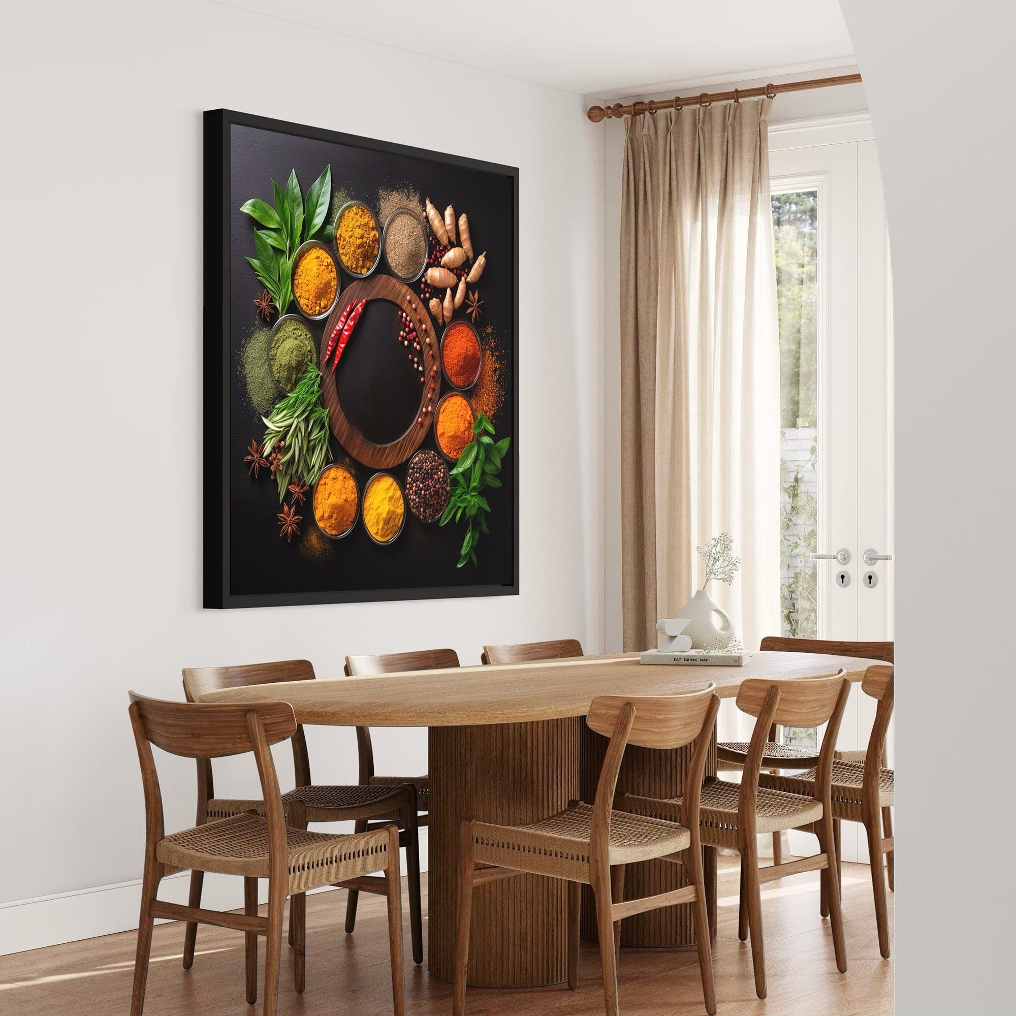 chef decor spice selection artwork