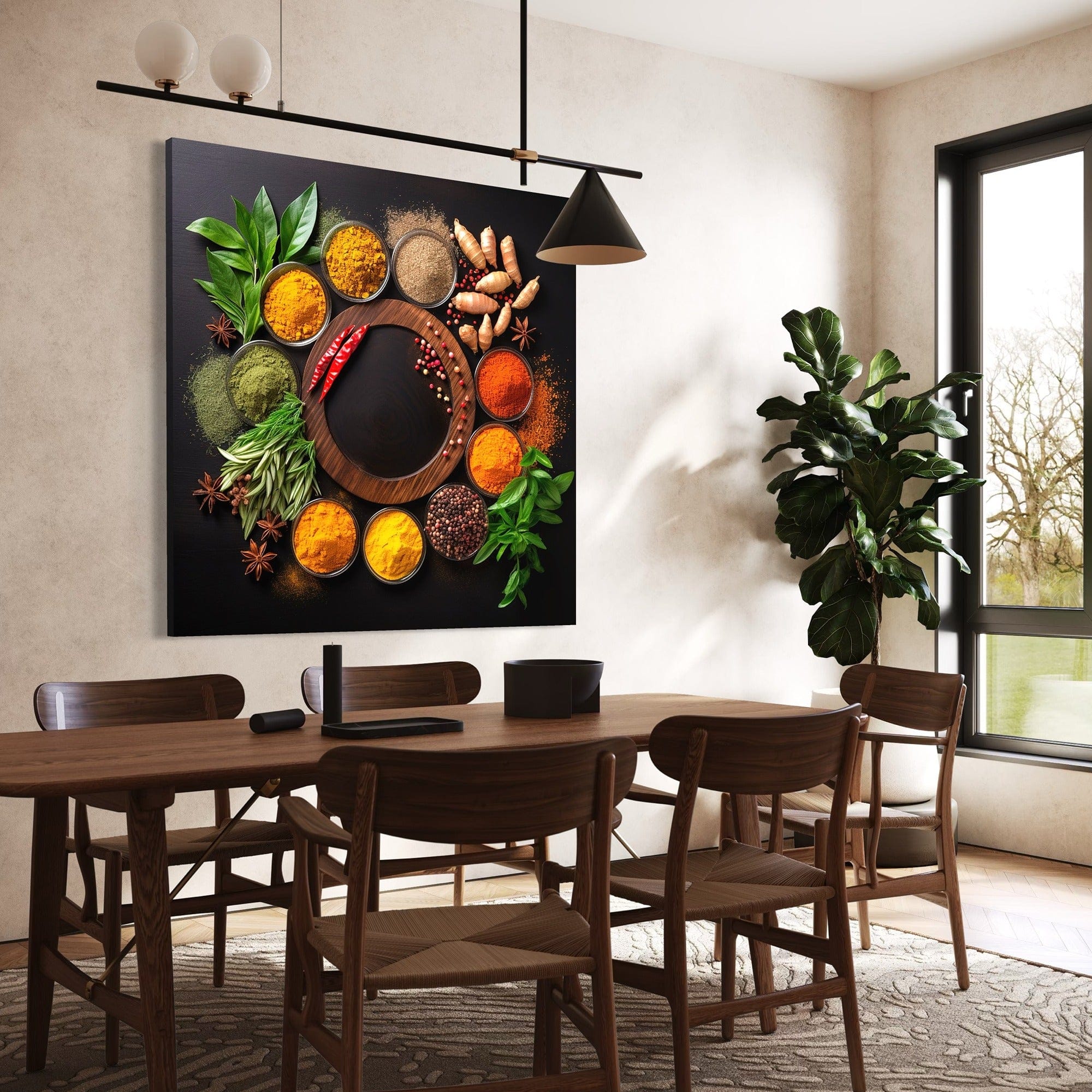 turmeric paprika chili pepper artwork