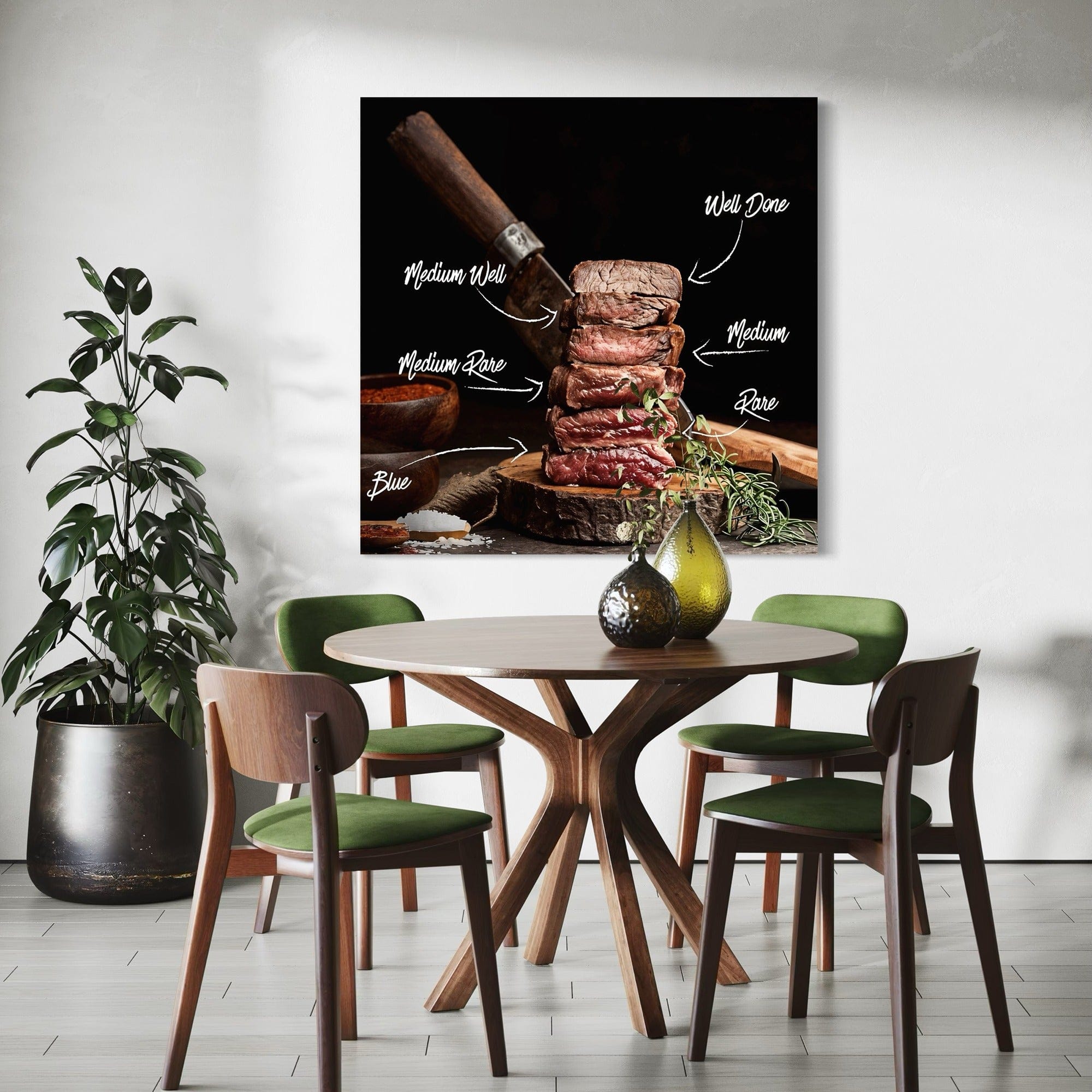 grilling chart canvas for dining room