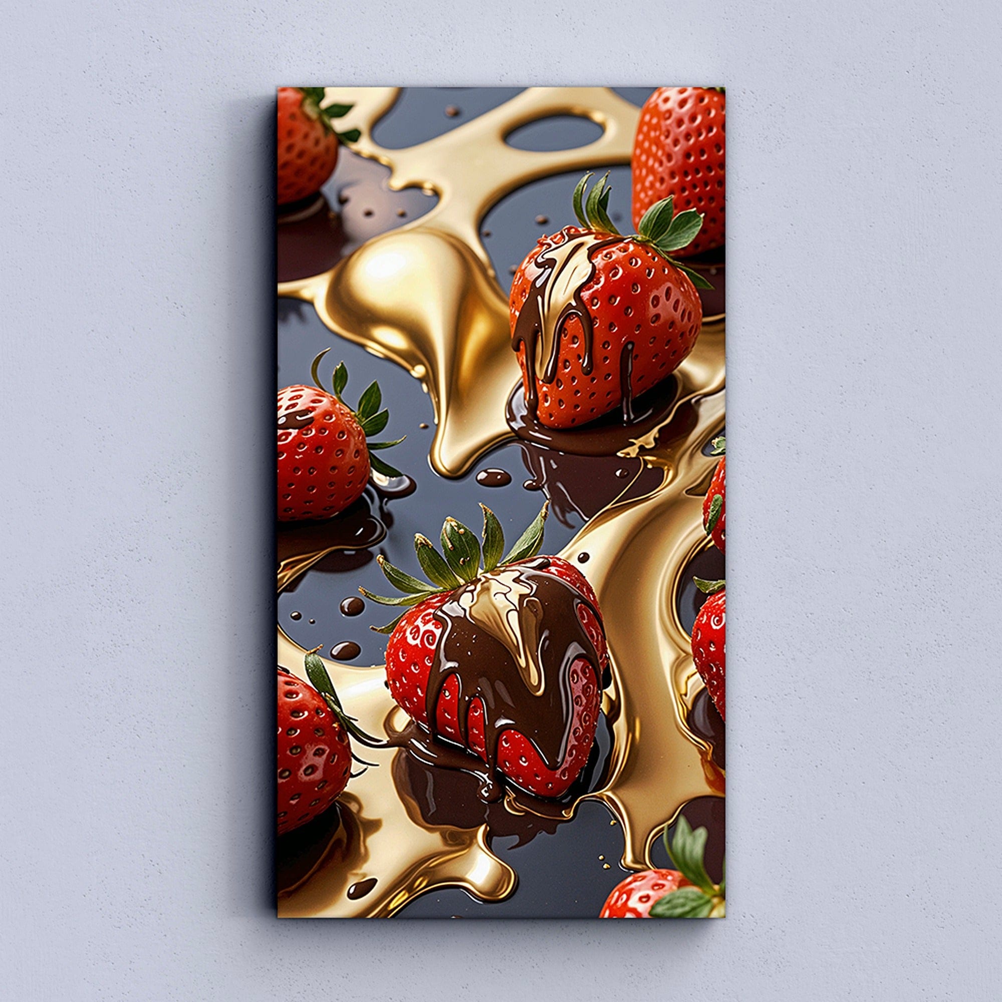 Strawberry Royale - Kitchen Canvas Wall Art