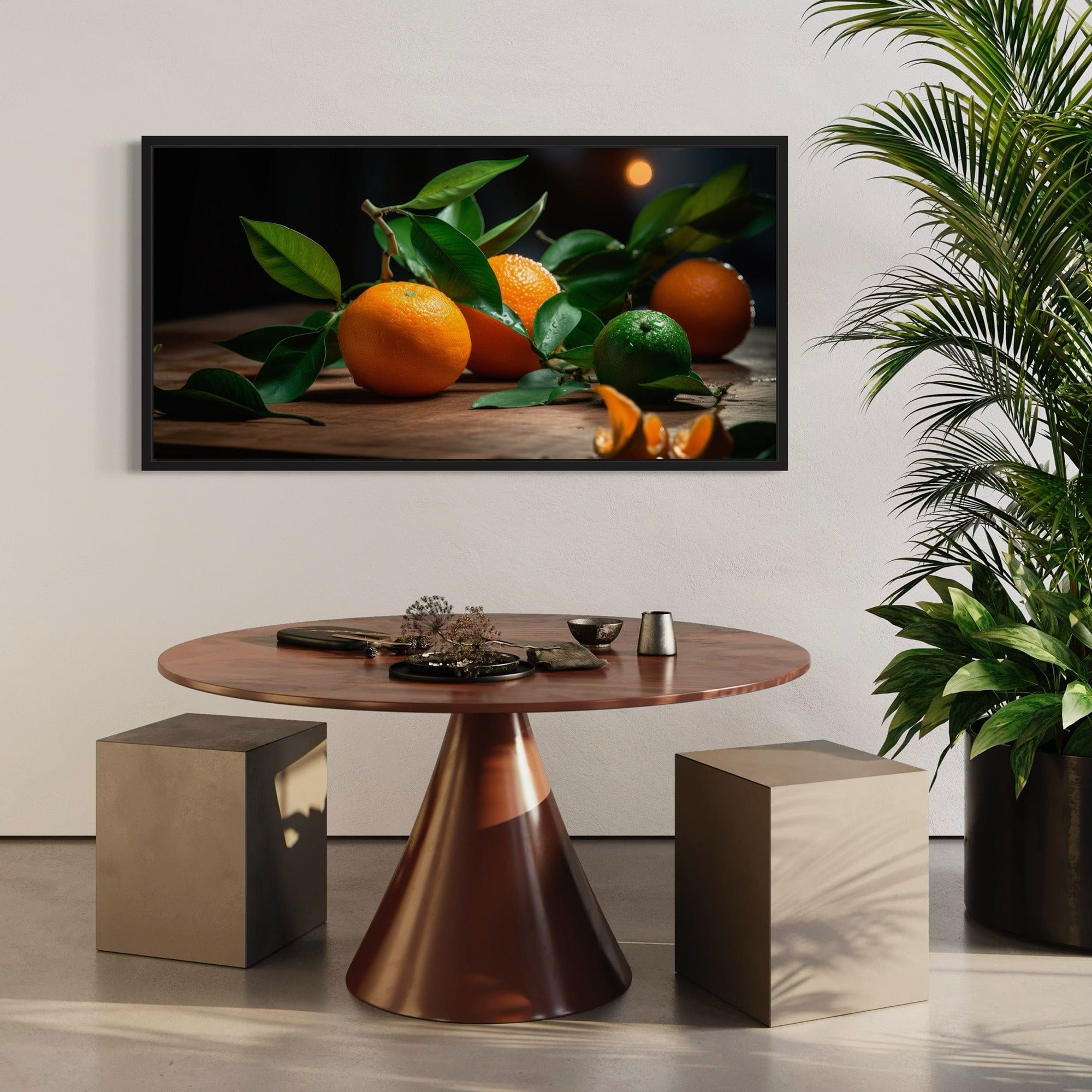 Cozy dining room citrus wall decor print