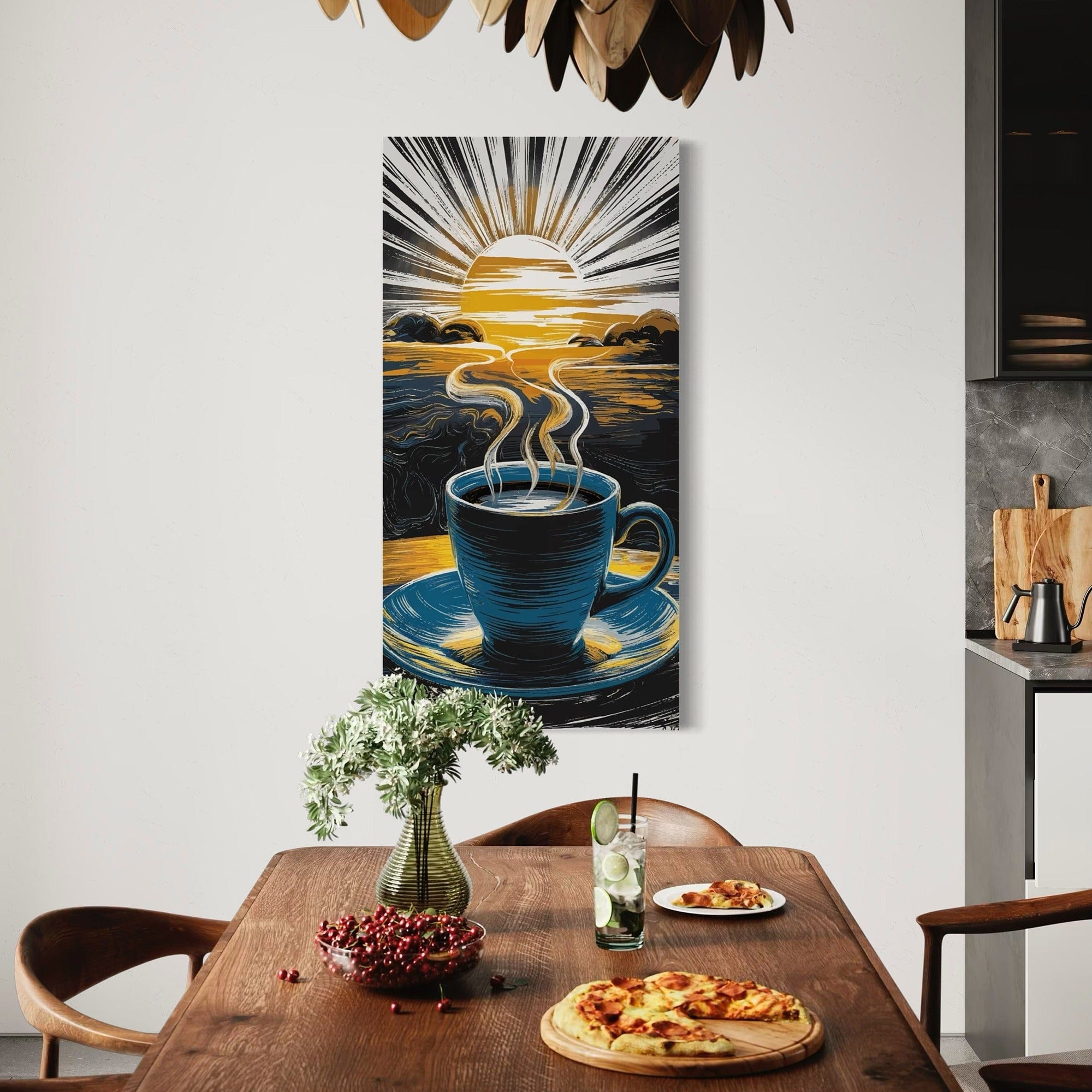 Morning coffee poster for cozy kitchen wall decor