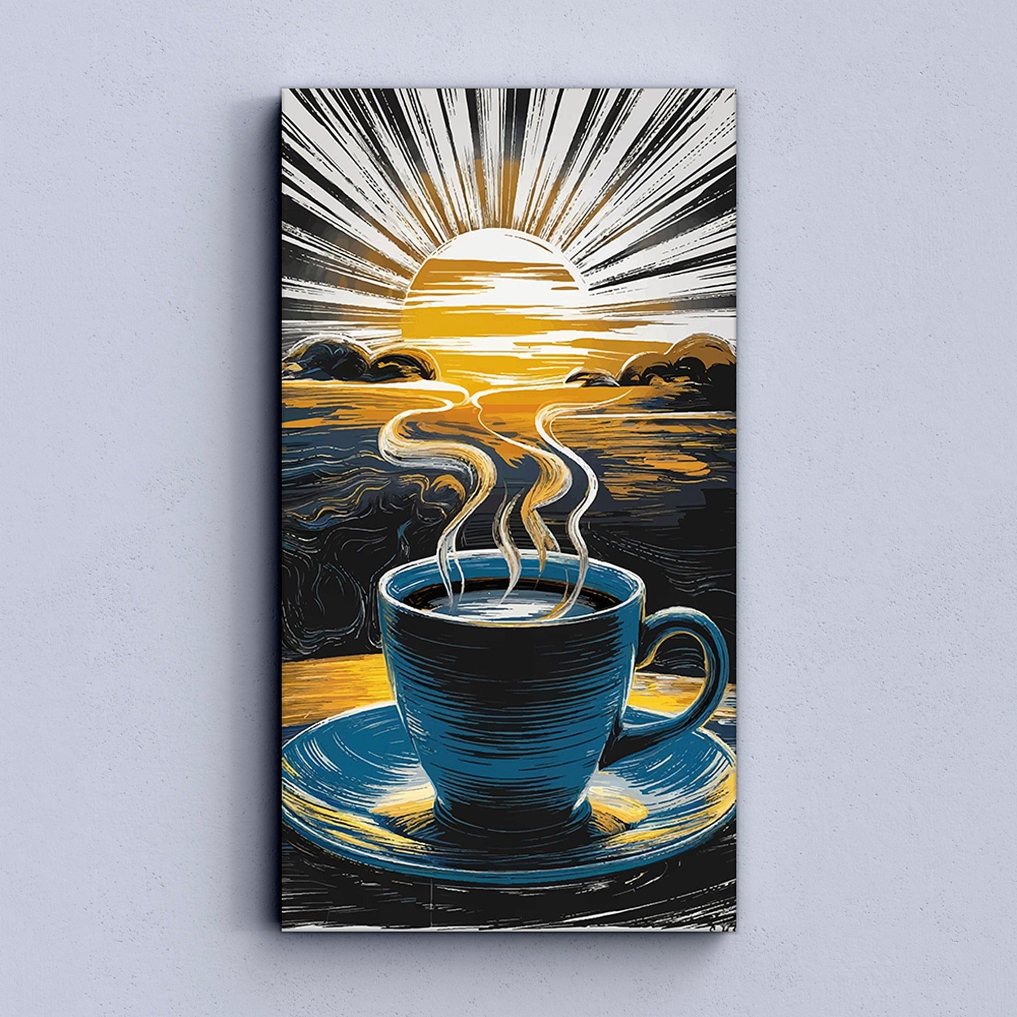 Barista gift idea coffee canvas for cafe decor