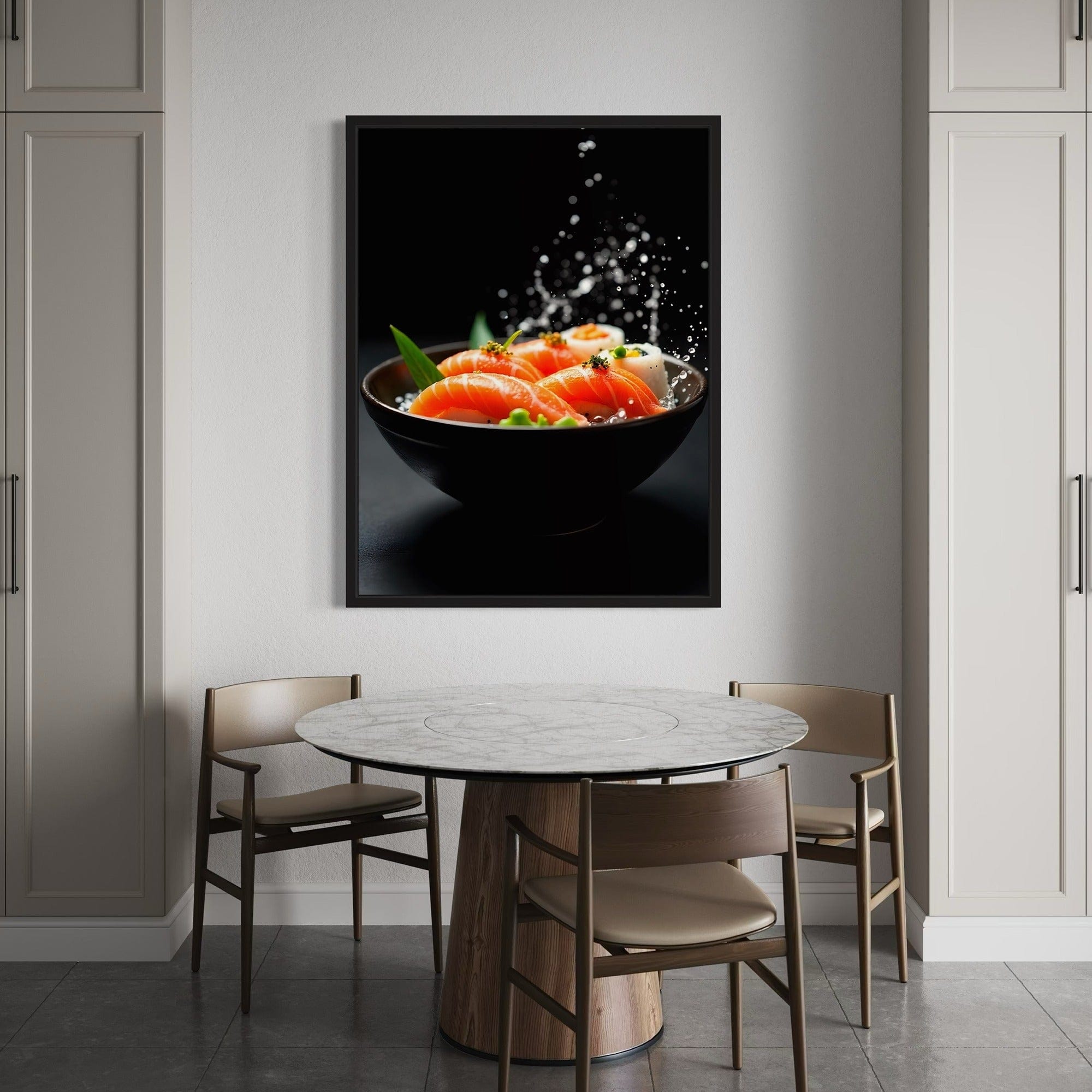 Gourmet Japanese cuisine canvas for kitchen