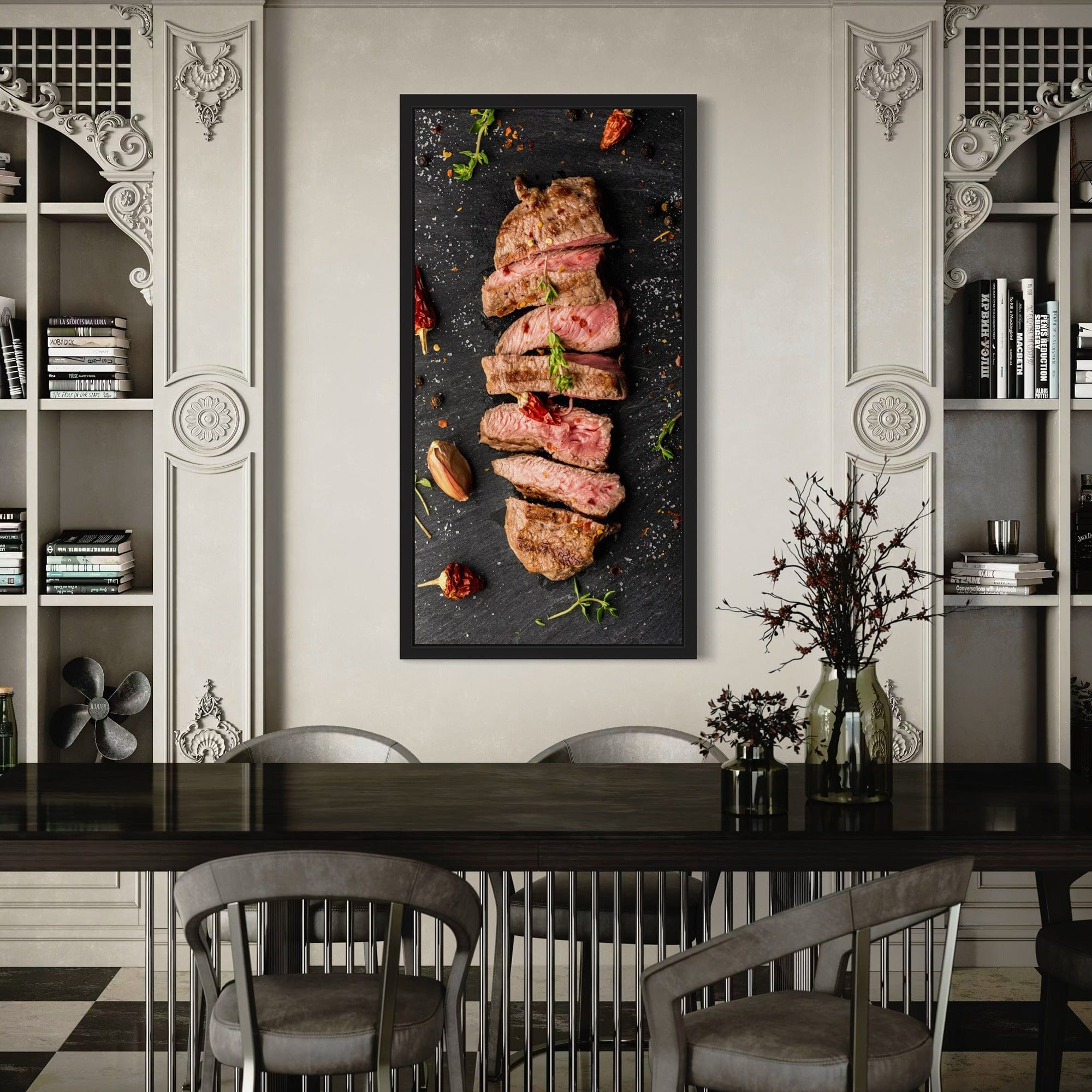 Culinary meat lover wall art for restaurant