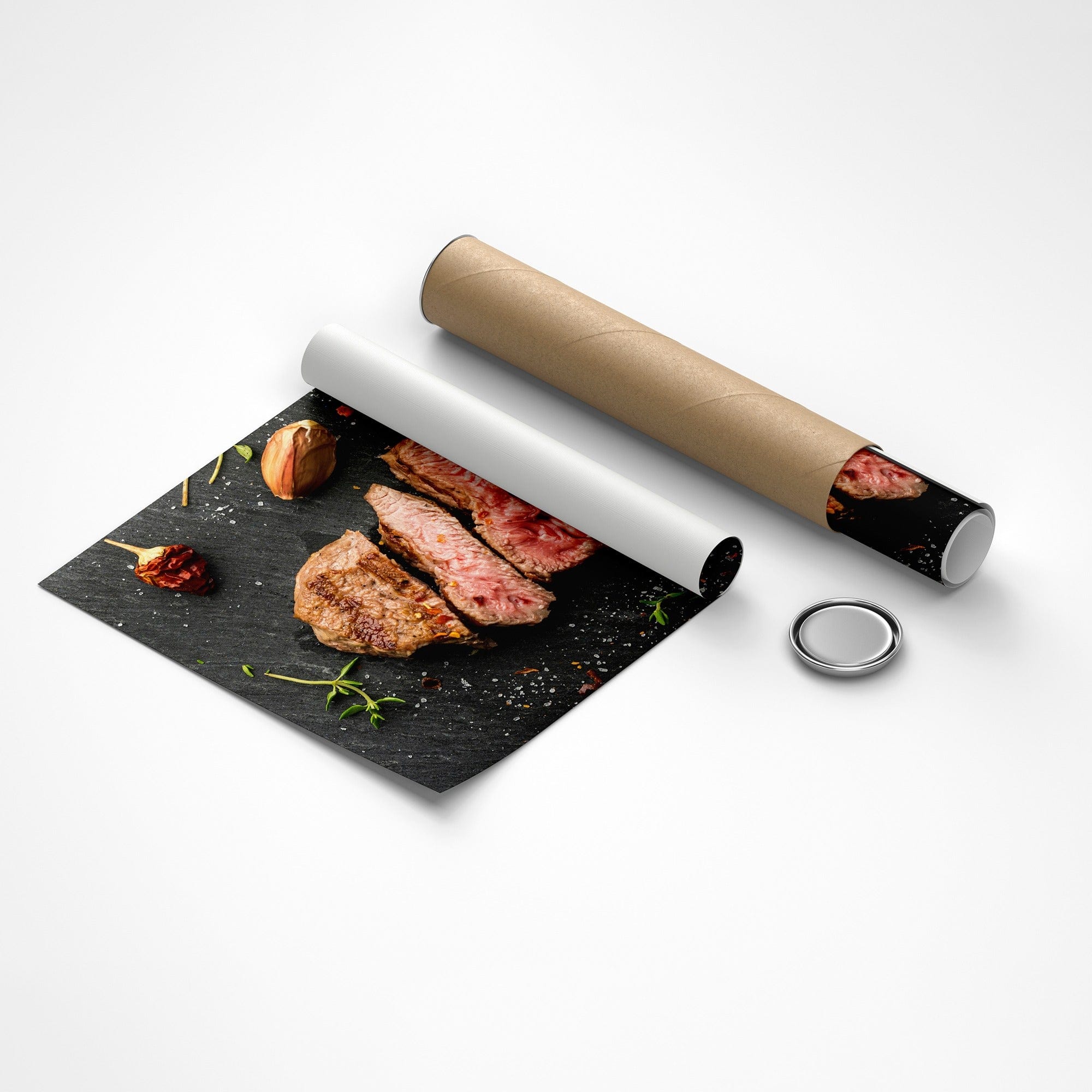 Dining room wall art gourmet steak canvas