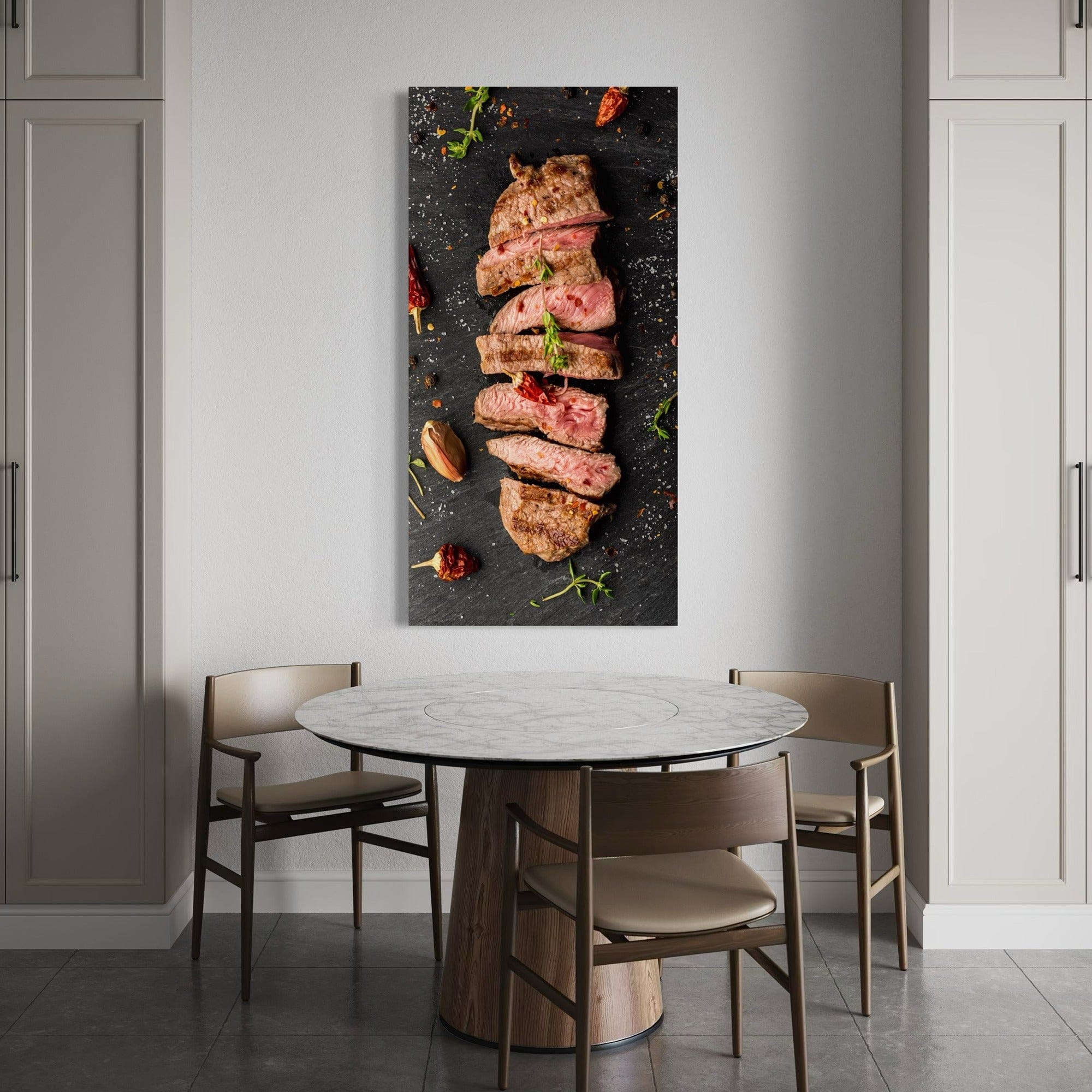 Contemporary kitchen wall art for grill fans