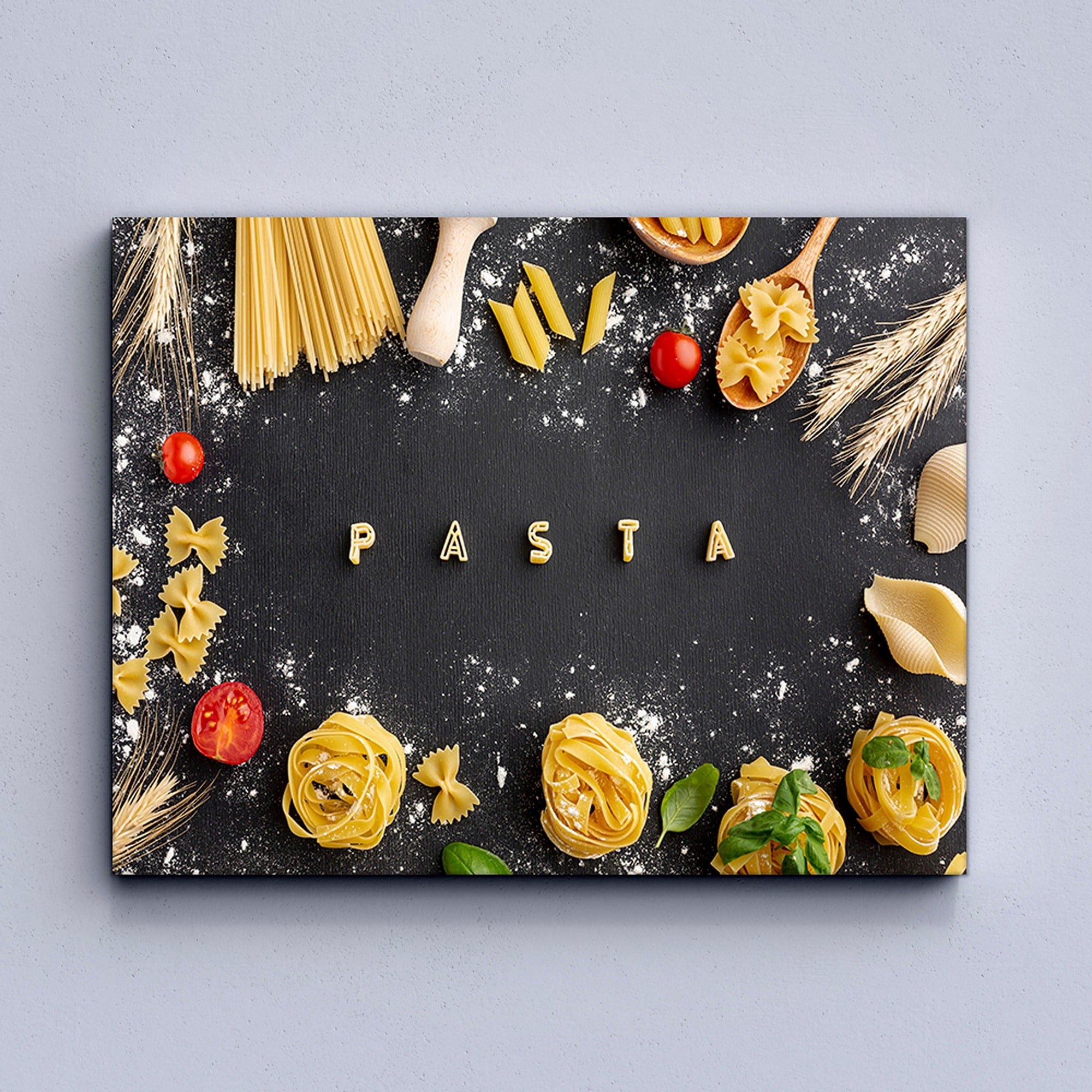Cozy kitchen wall decor Italian pantry scene