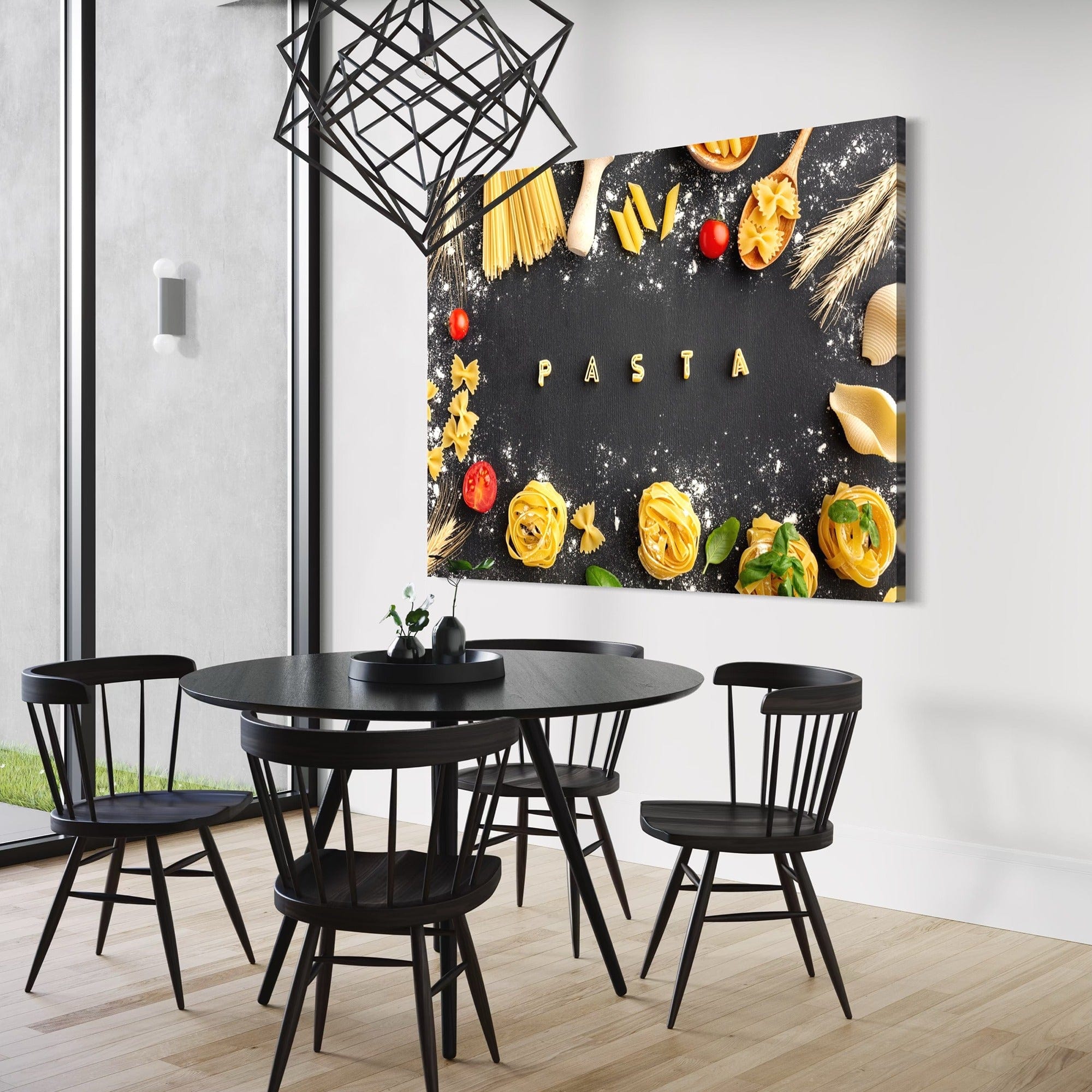 Culinary pasta board poster for restaurant wall