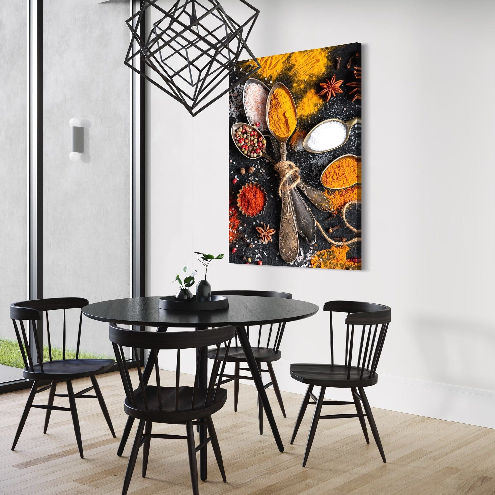 Cozy kitchen wall decor with star anise