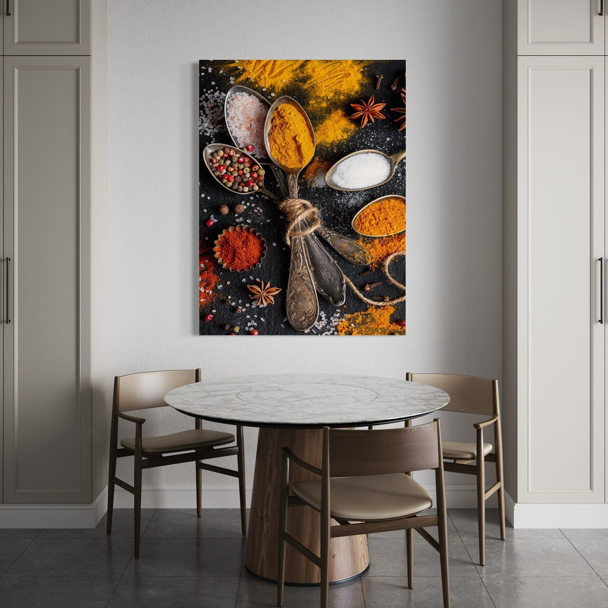 Mediterranean seasoning poster for pantry wall