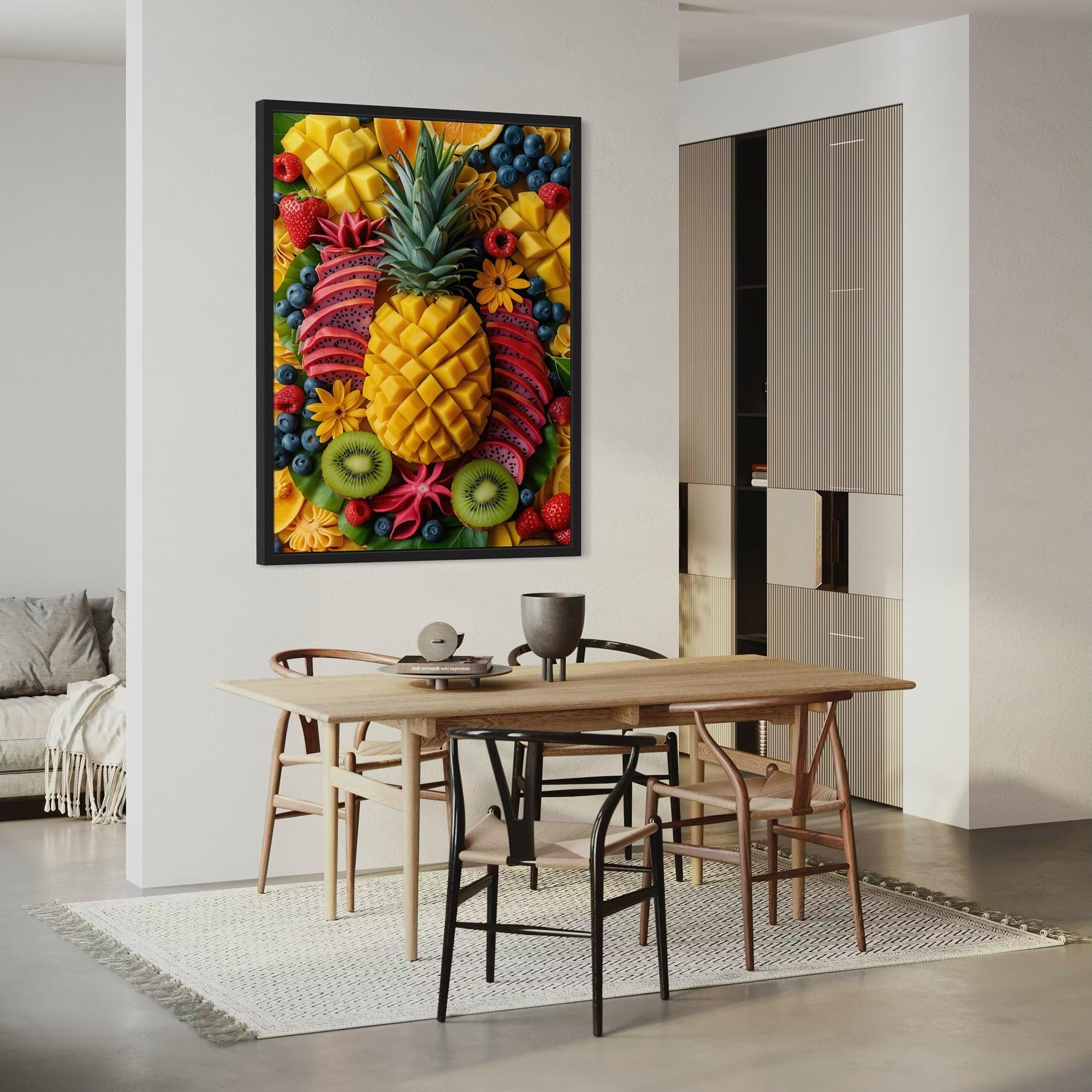 Smoothie bar decor colorful fruit poster