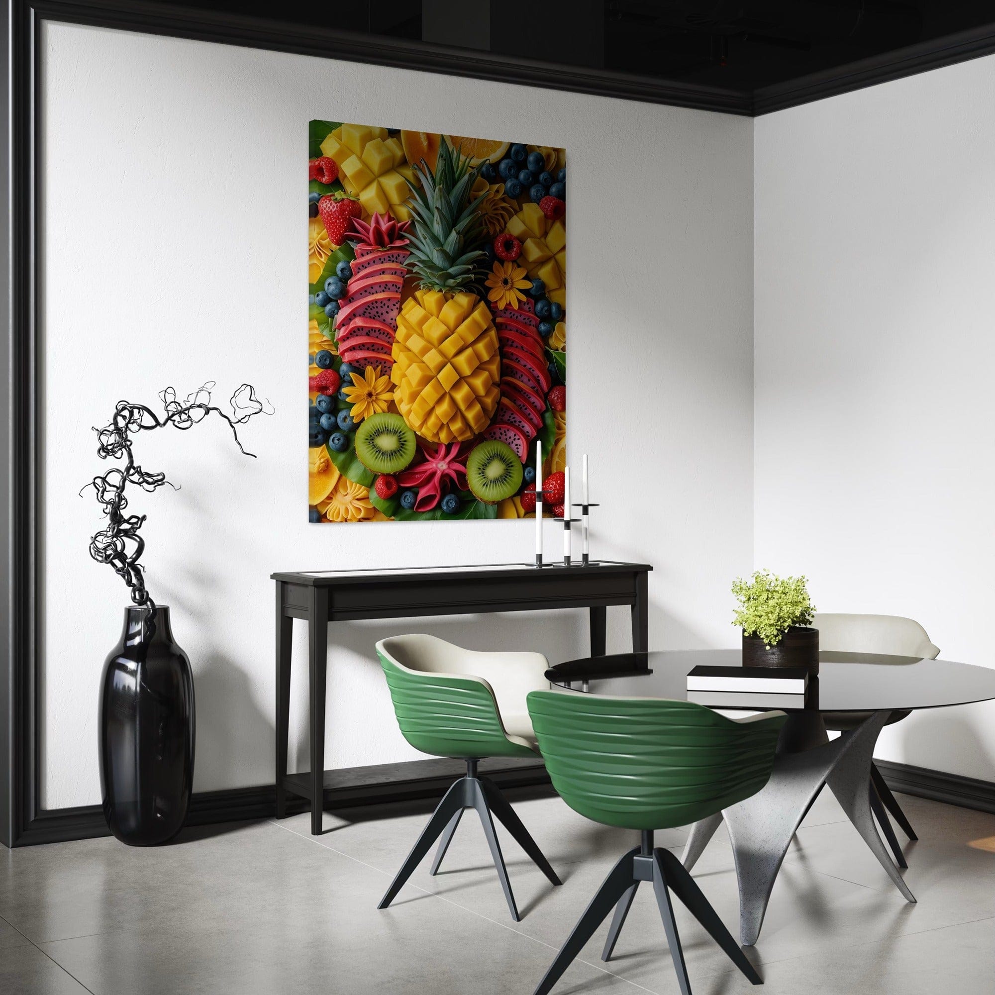 Healthy fruit arrangement canvas for restaurant